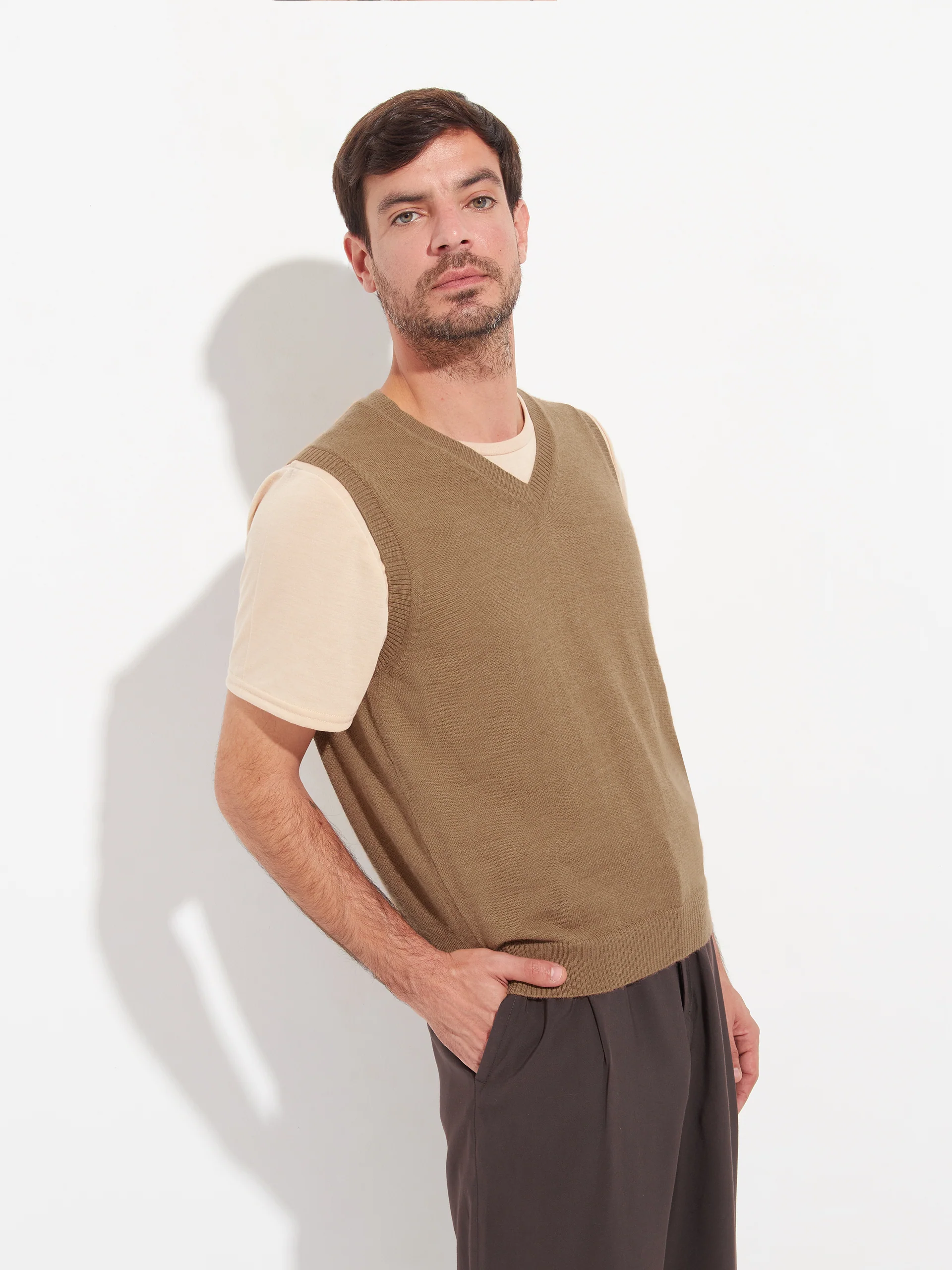 Abel Vest Baby Alpaca Color Camel - Image 2