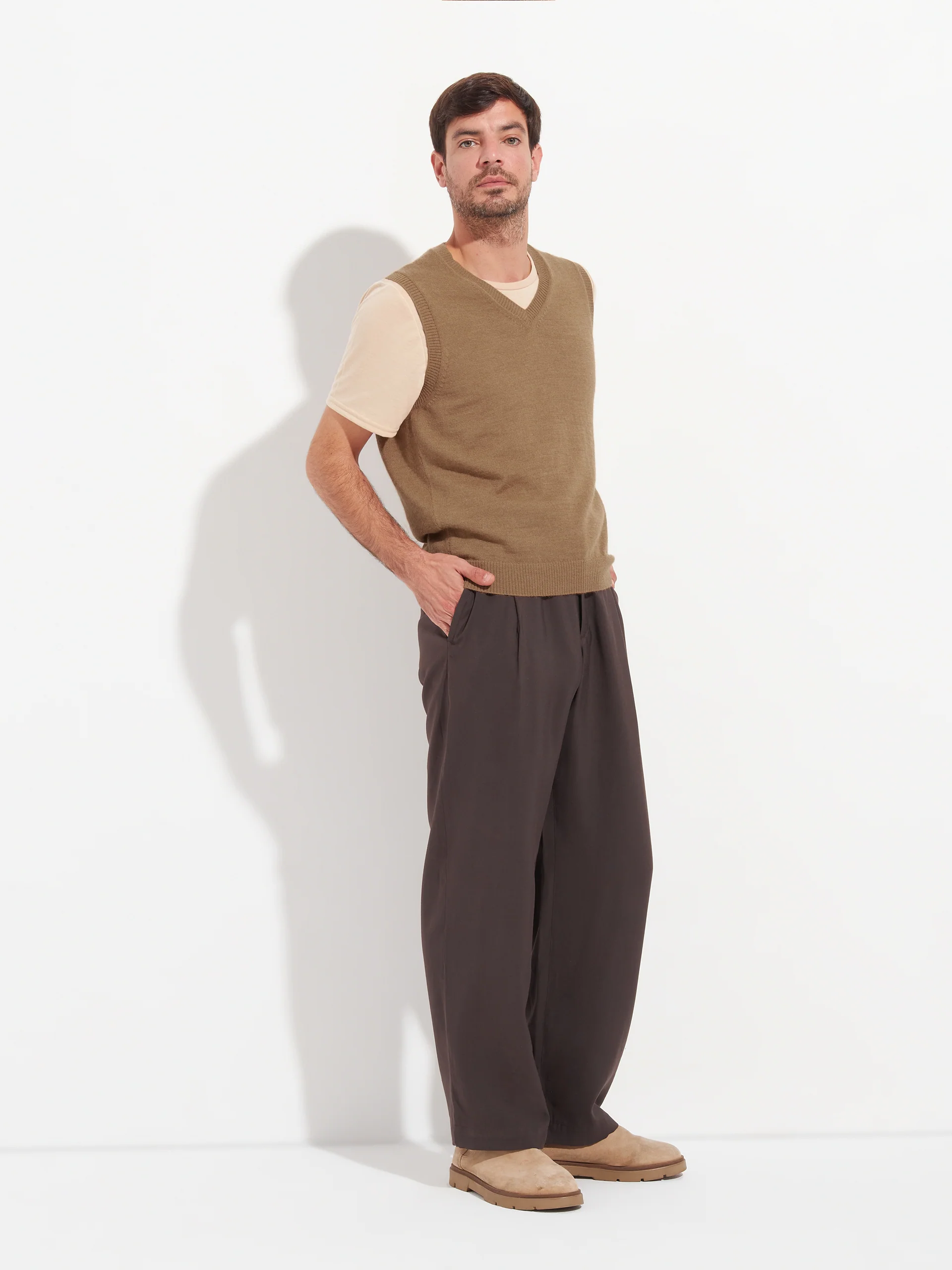 Abel Vest Baby Alpaca Color Camel - Image 4