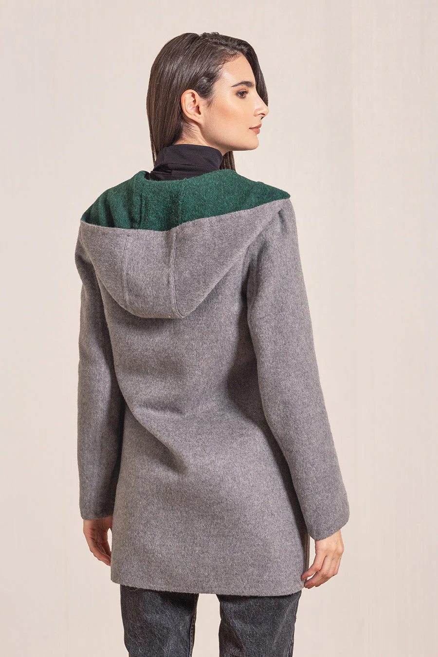 Anastasia Coat Baby Alpaca & Wool Color Spruce&Bentley - Image 6