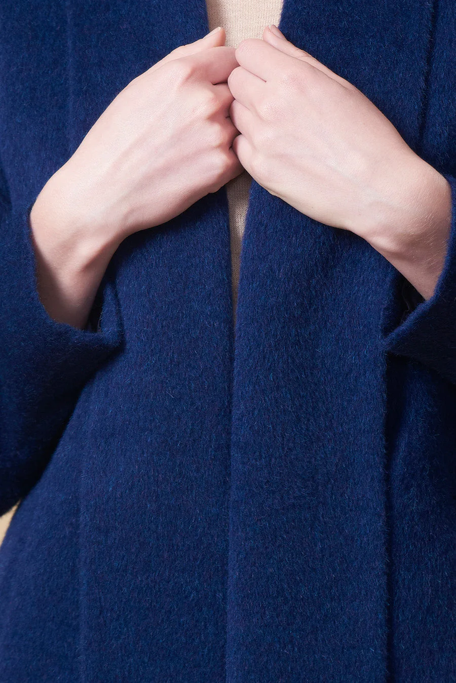 Short Swing Coat Baby Alpaca Color Astral - Image 4
