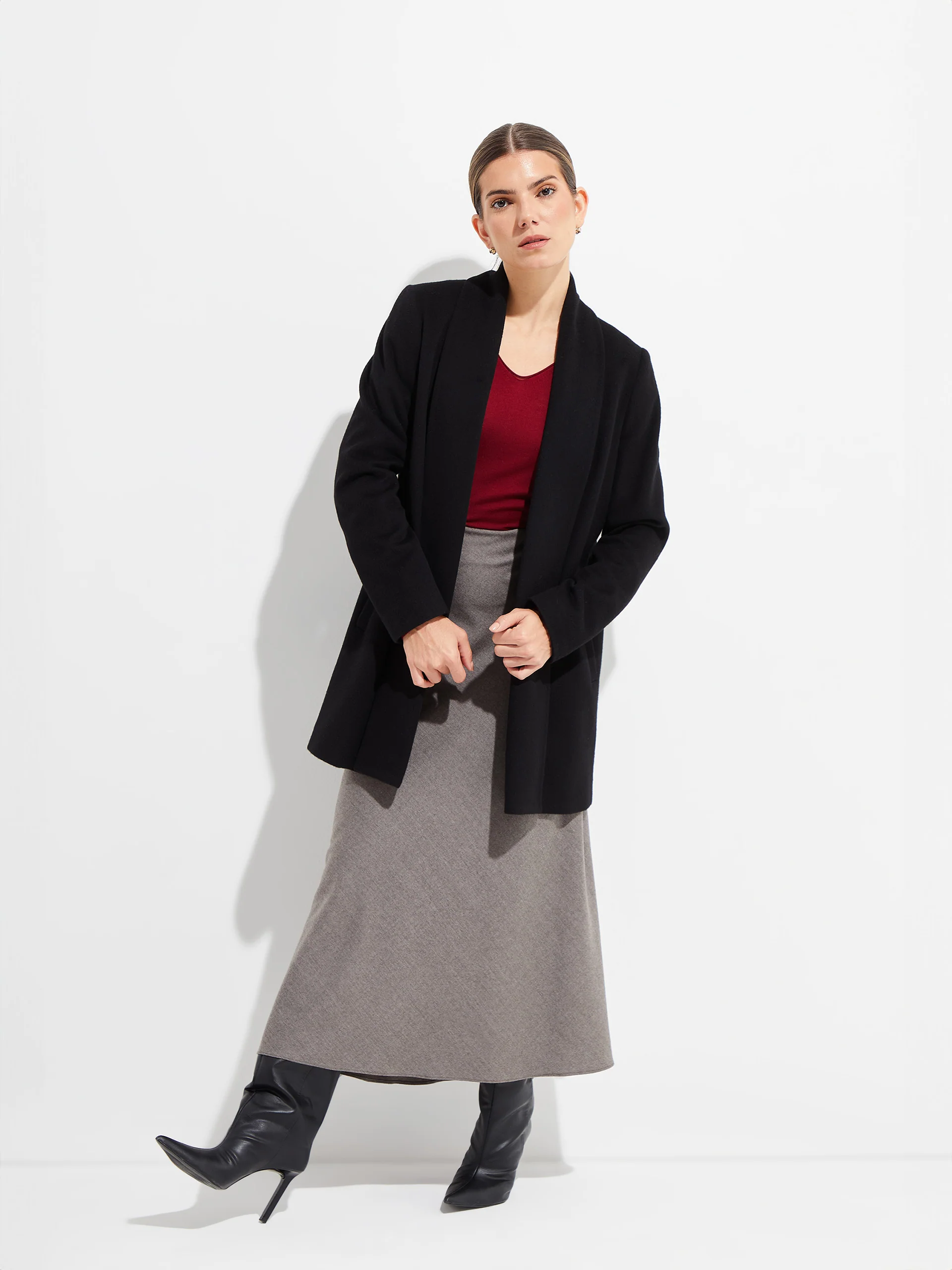 Short Swing - Vicuña Coat Vicuña Color Black - Image 4