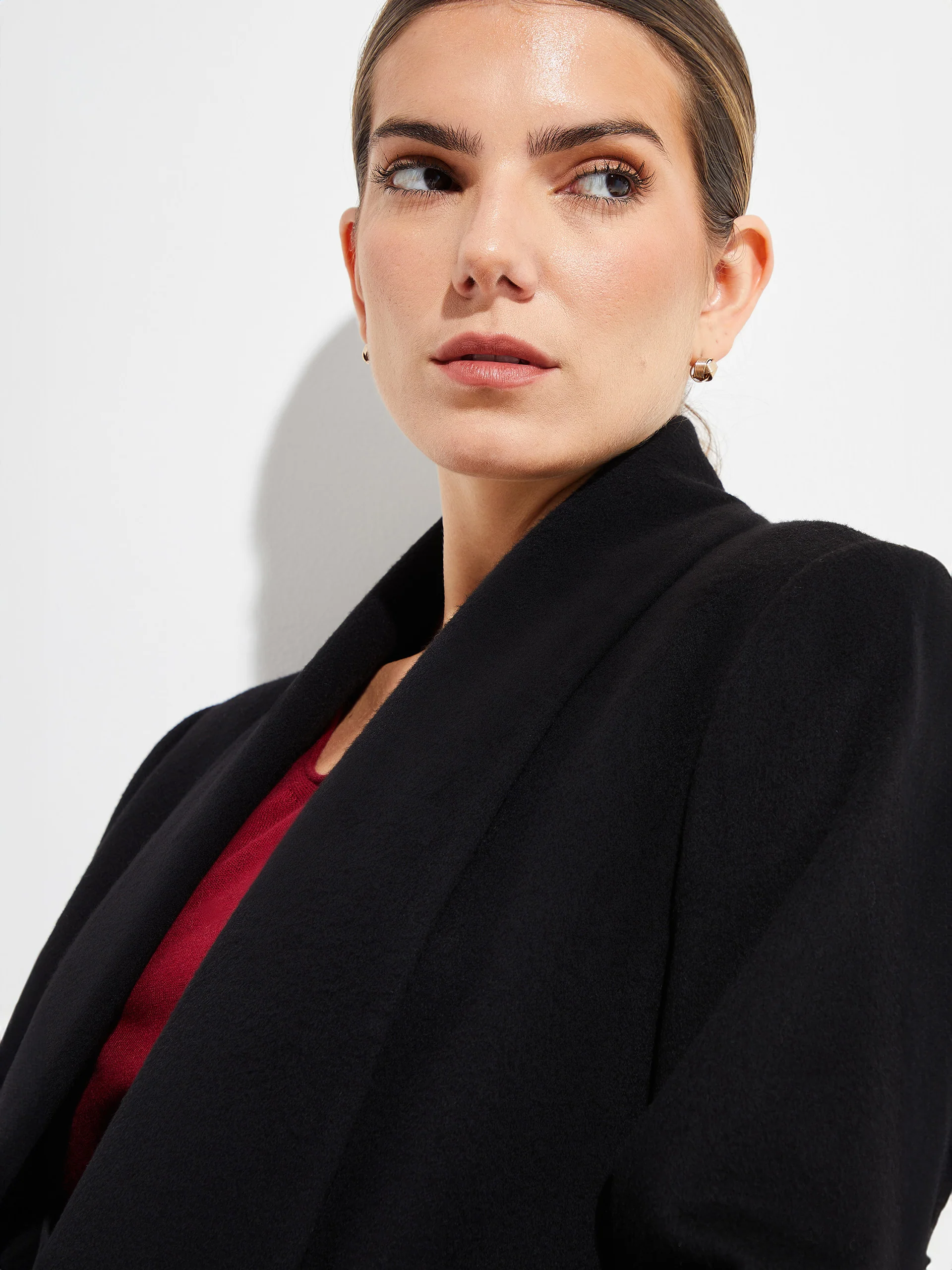 Short Swing - Vicuña Coat Vicuña Color Black - Image 5