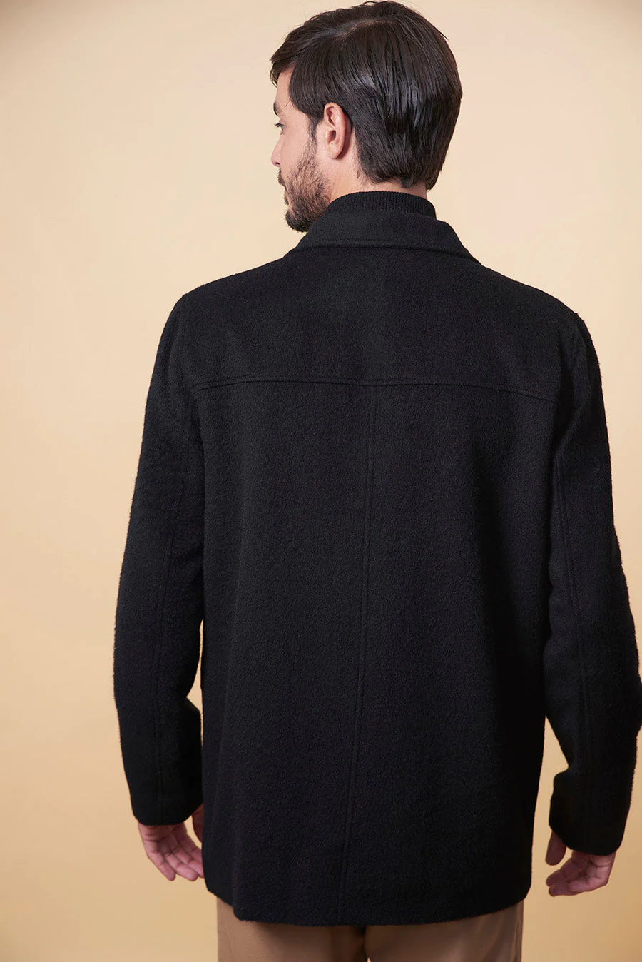 Uchumayo Coat Baby Alpaca Color Black - Image 2