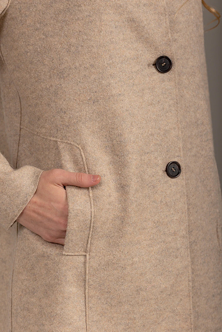 Urla Coat Alpaca & Wool Color Costa - Image 4