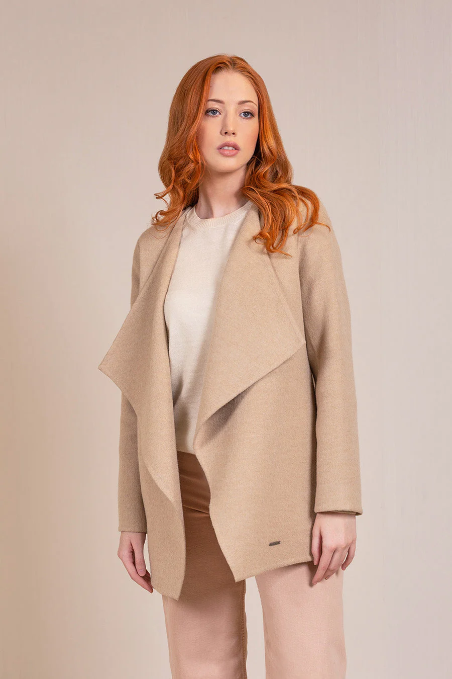 Valencia Coat Baby Alpaca & Wool Color Cornetto