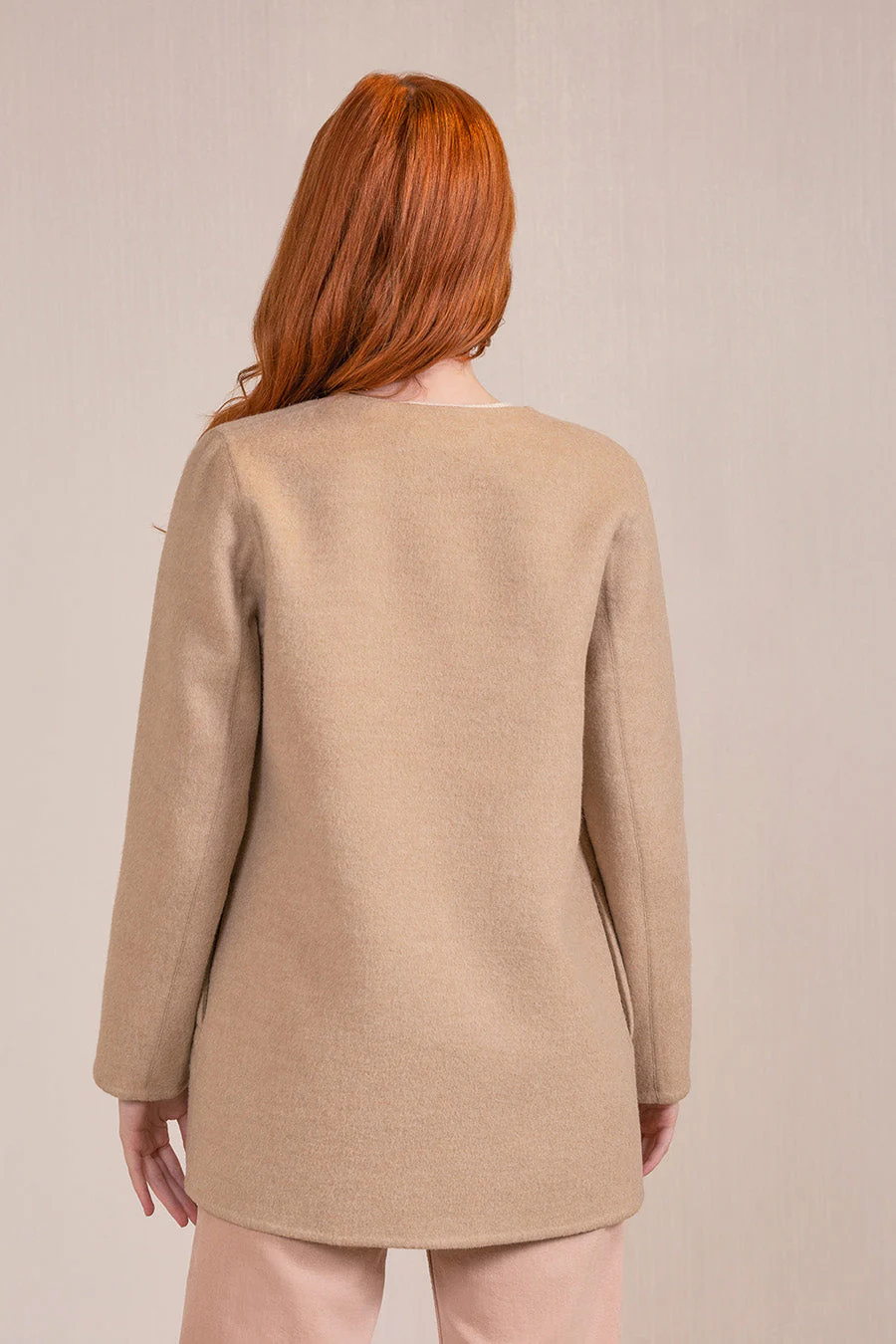Valencia Coat Baby Alpaca & Wool Color Cornetto - Image 2