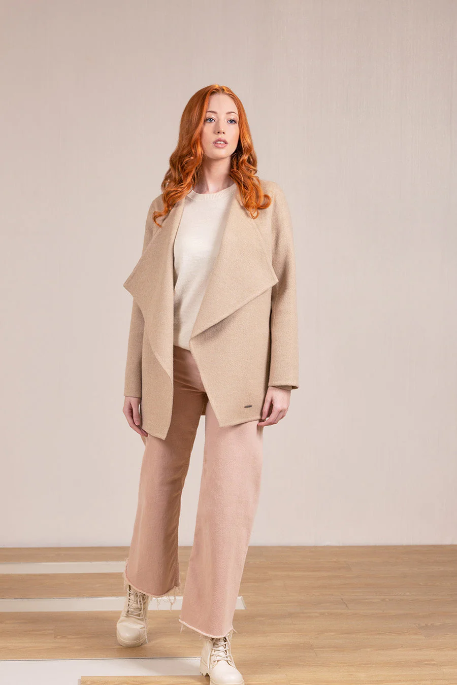 Valencia Coat Baby Alpaca & Wool Color Cornetto - Image 3