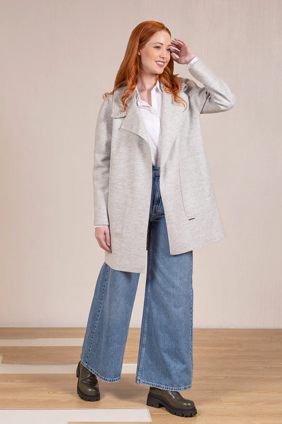 Vegas Coat Alpaca & Wool Color Cumulus - Image 3