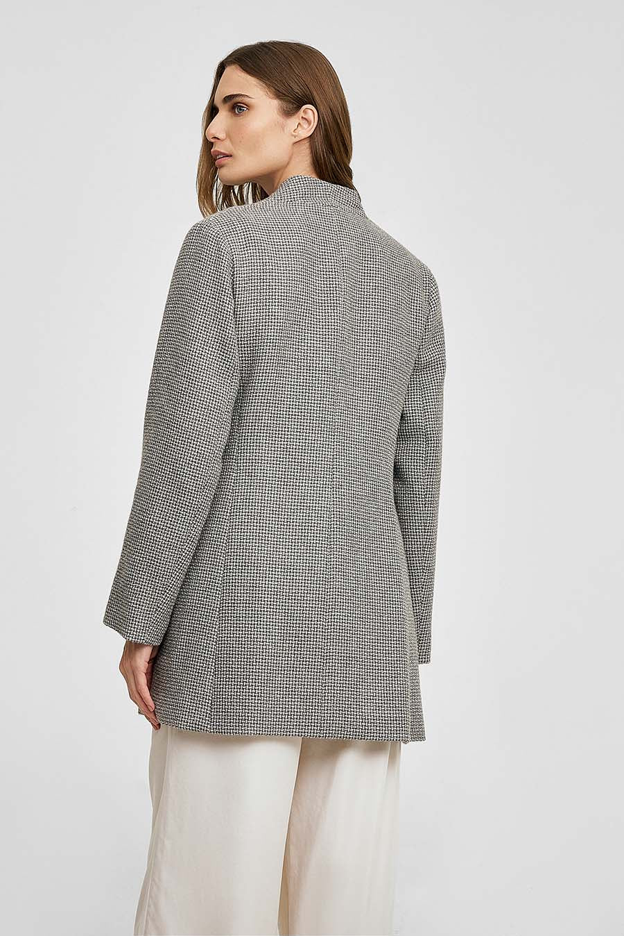 Whose Coat Baby Alpaca Color Grey - Image 3
