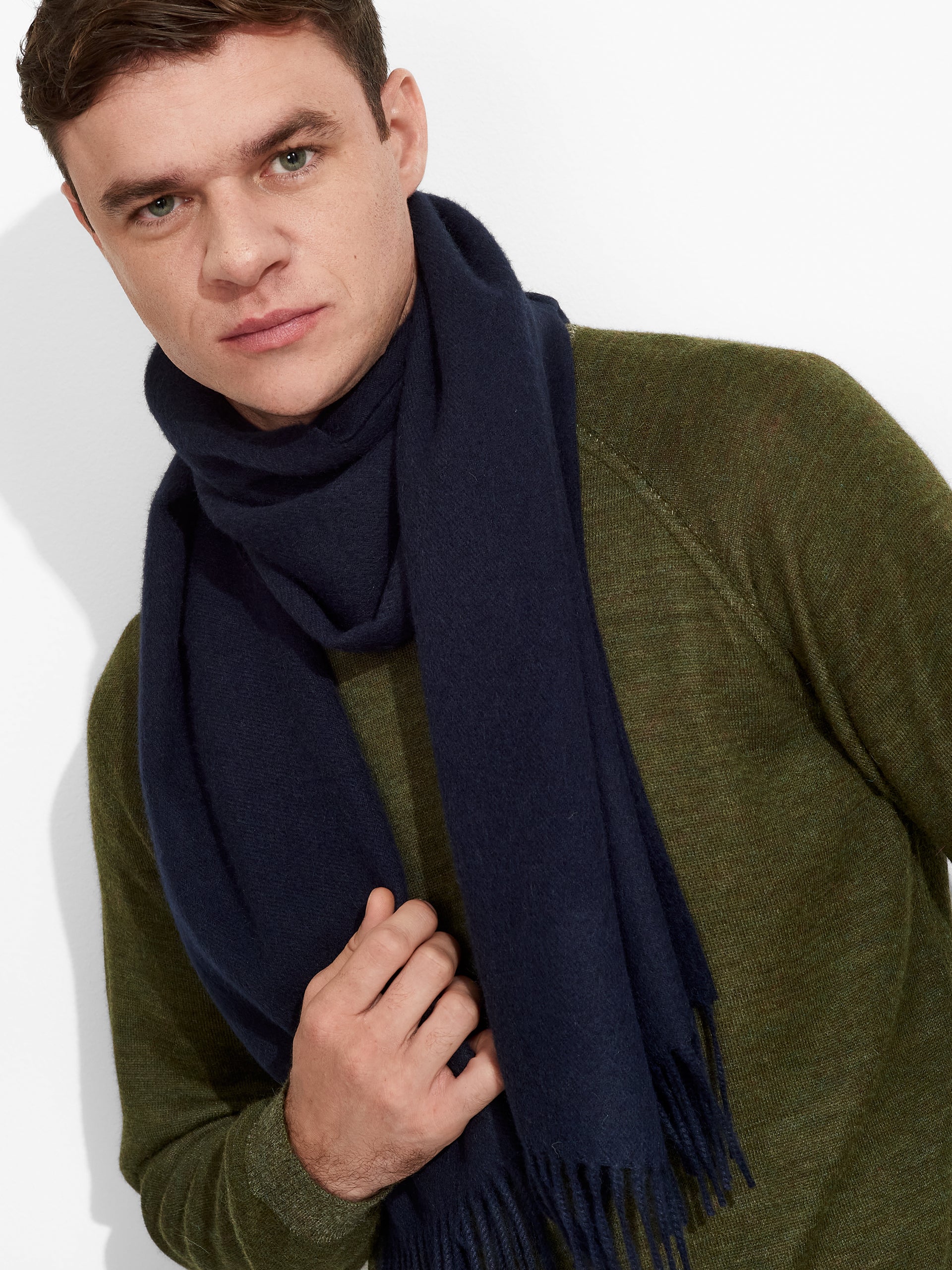 Adrian Scarf Baby Alpaca Color Blue - Image 5