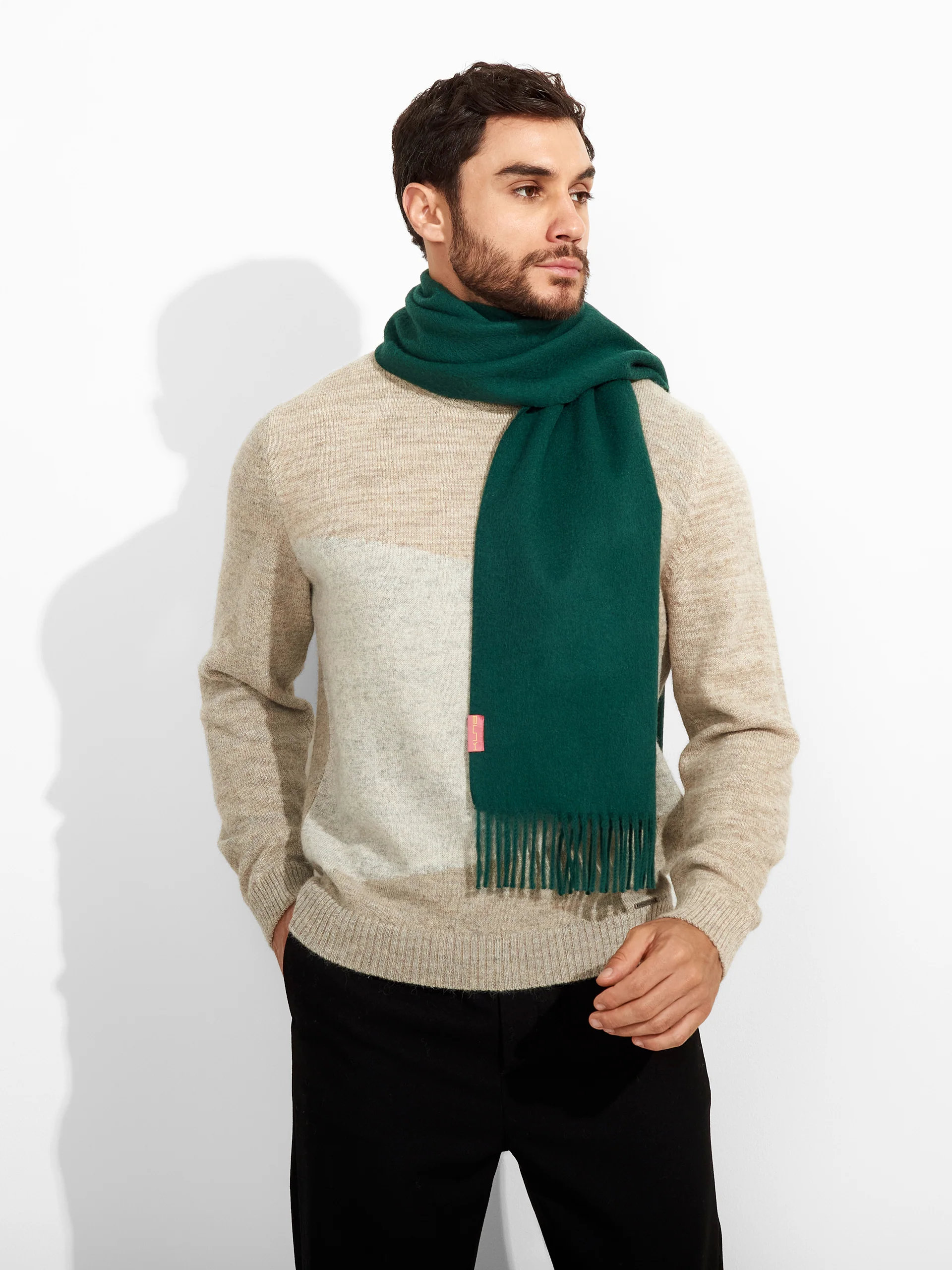 Adrian Scarf Baby Alpaca Color Green - Image 4