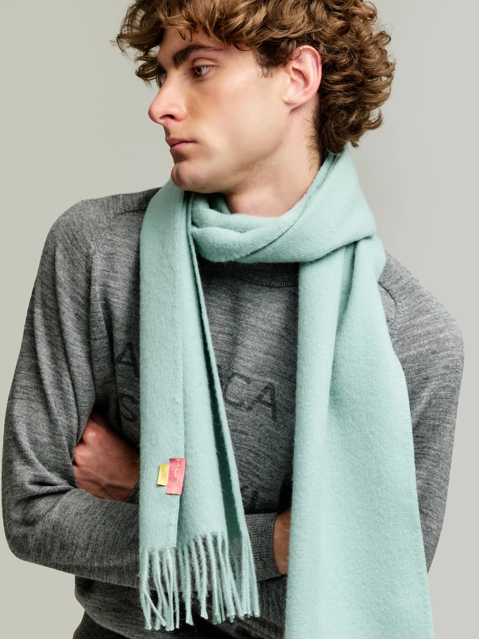 Adrian Scarf Baby Alpaca Color Green - Image 5