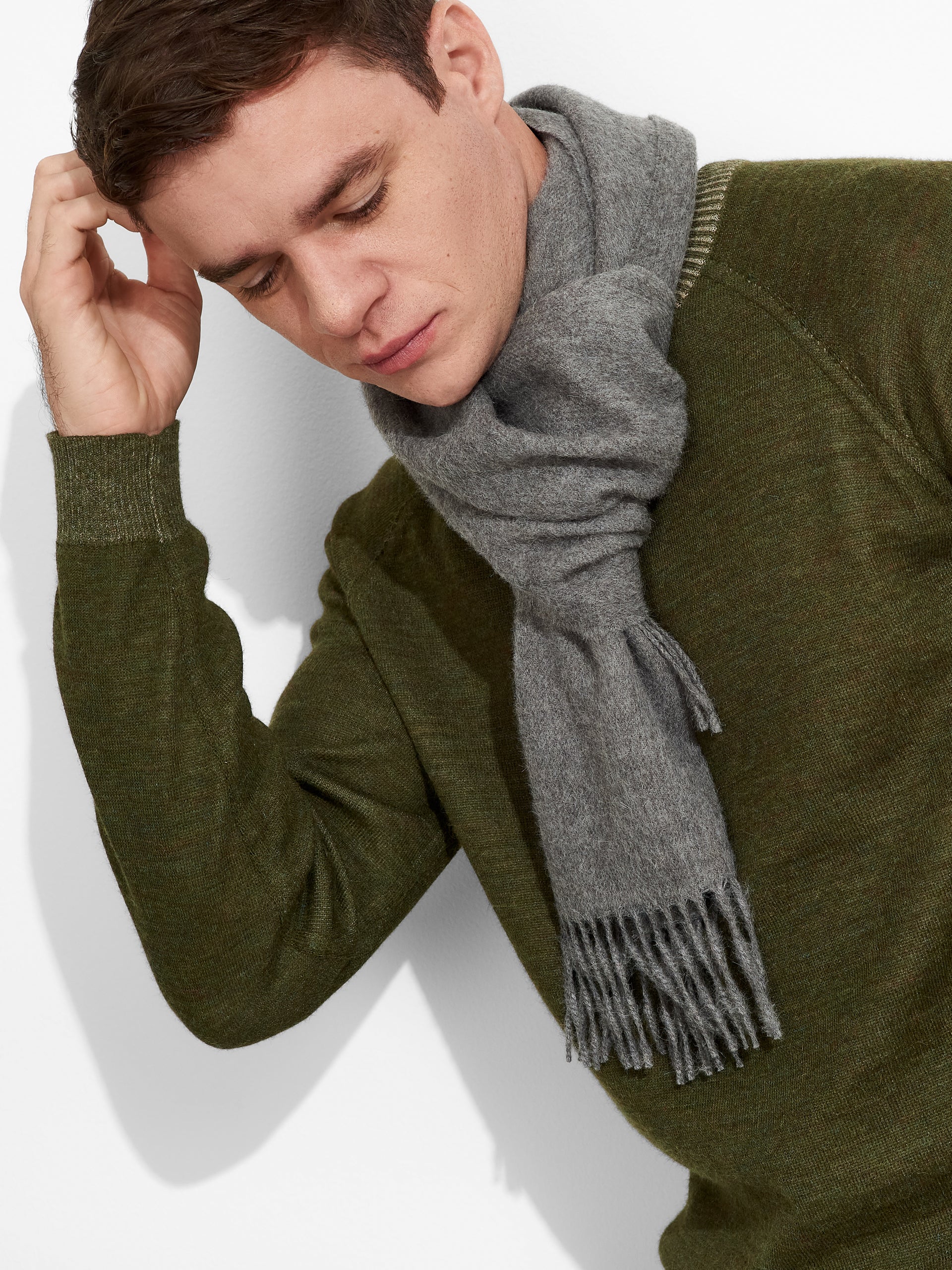Adrian Scarf Baby Alpaca Color Grey - Image 5