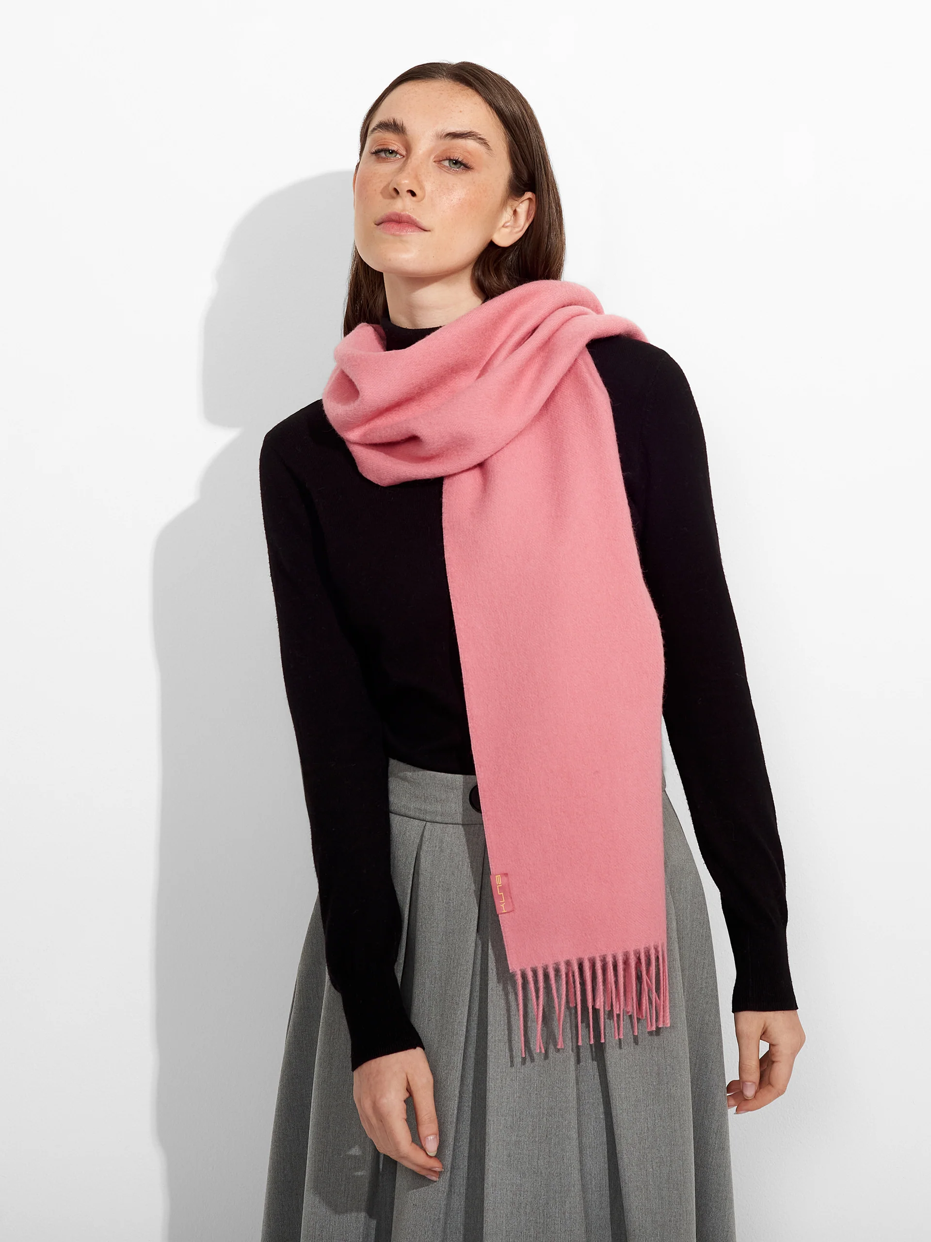 Adrian Scarf Baby Alpaca Color Pink