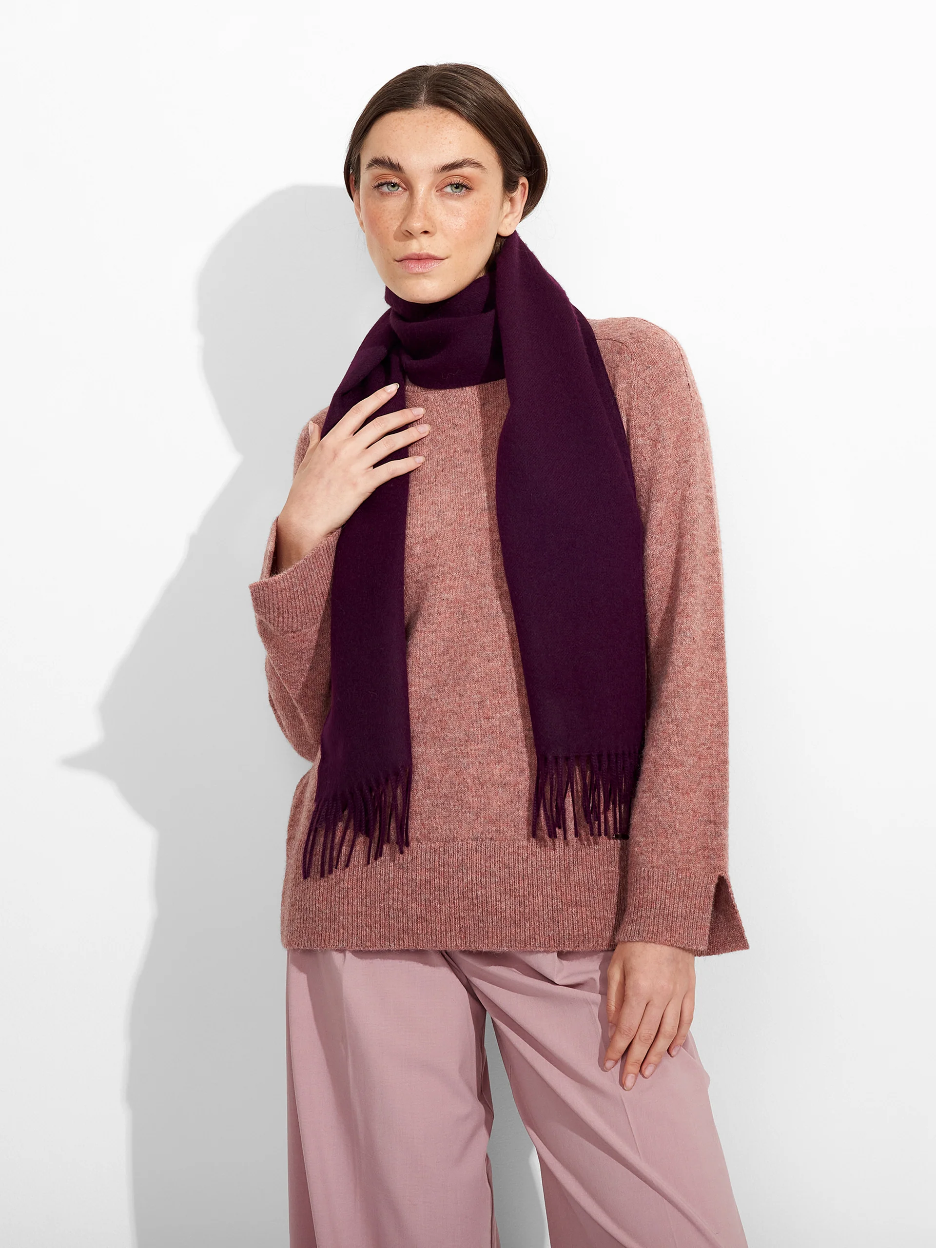 Adrian Scarf Baby Alpaca Color Purple