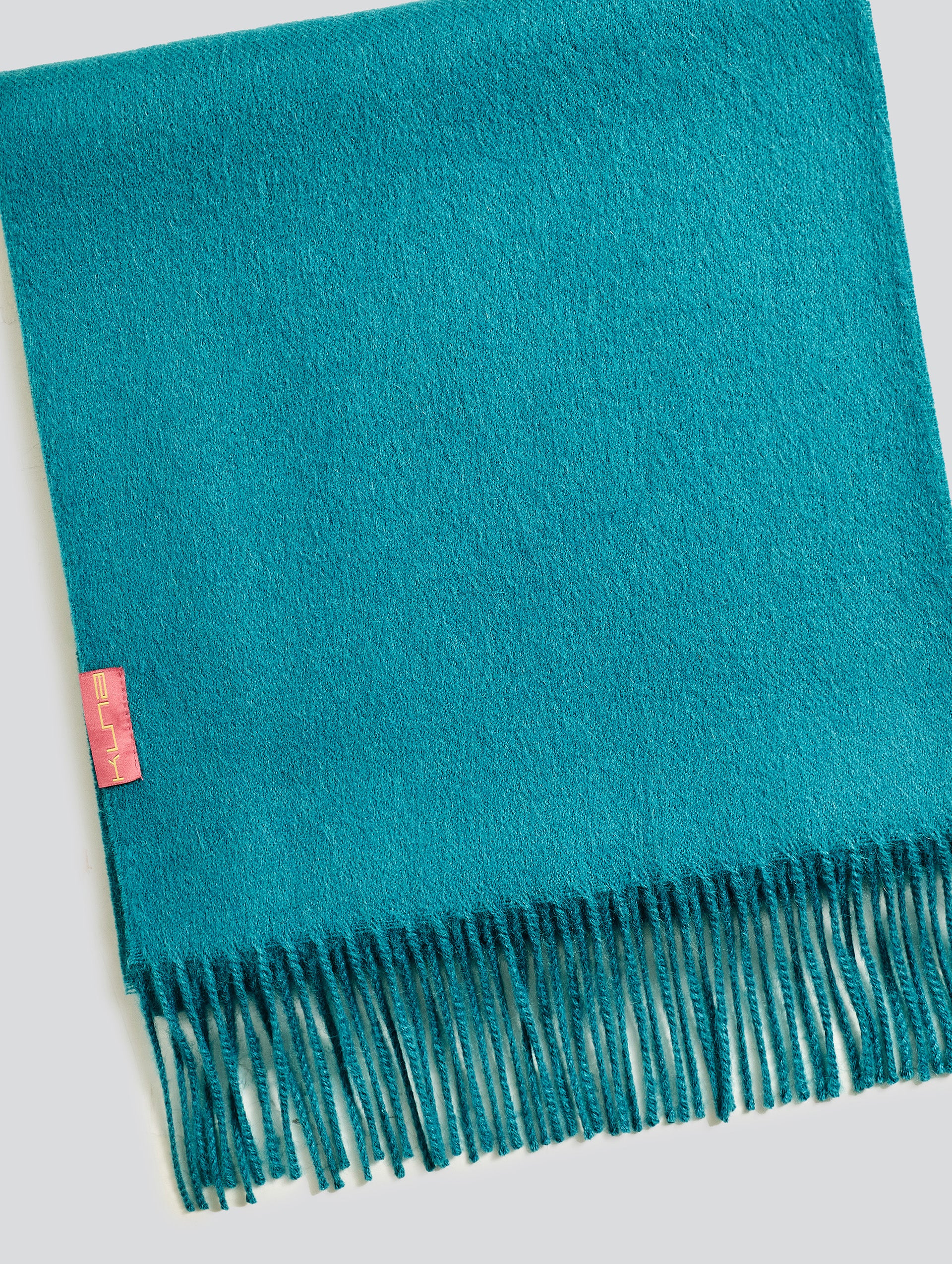 Adrian Scarf Baby Alpaca Color Turquoise - Image 6