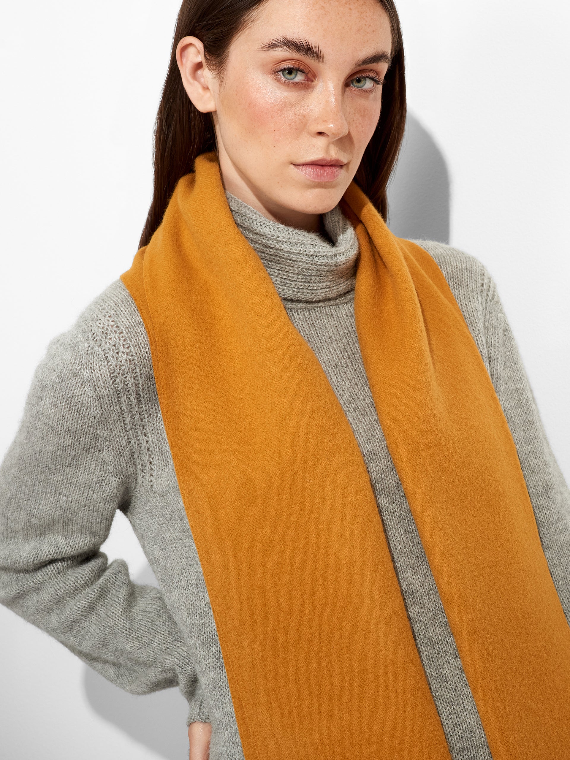 Adrian Scarf Baby Alpaca Color Yellow - Image 3