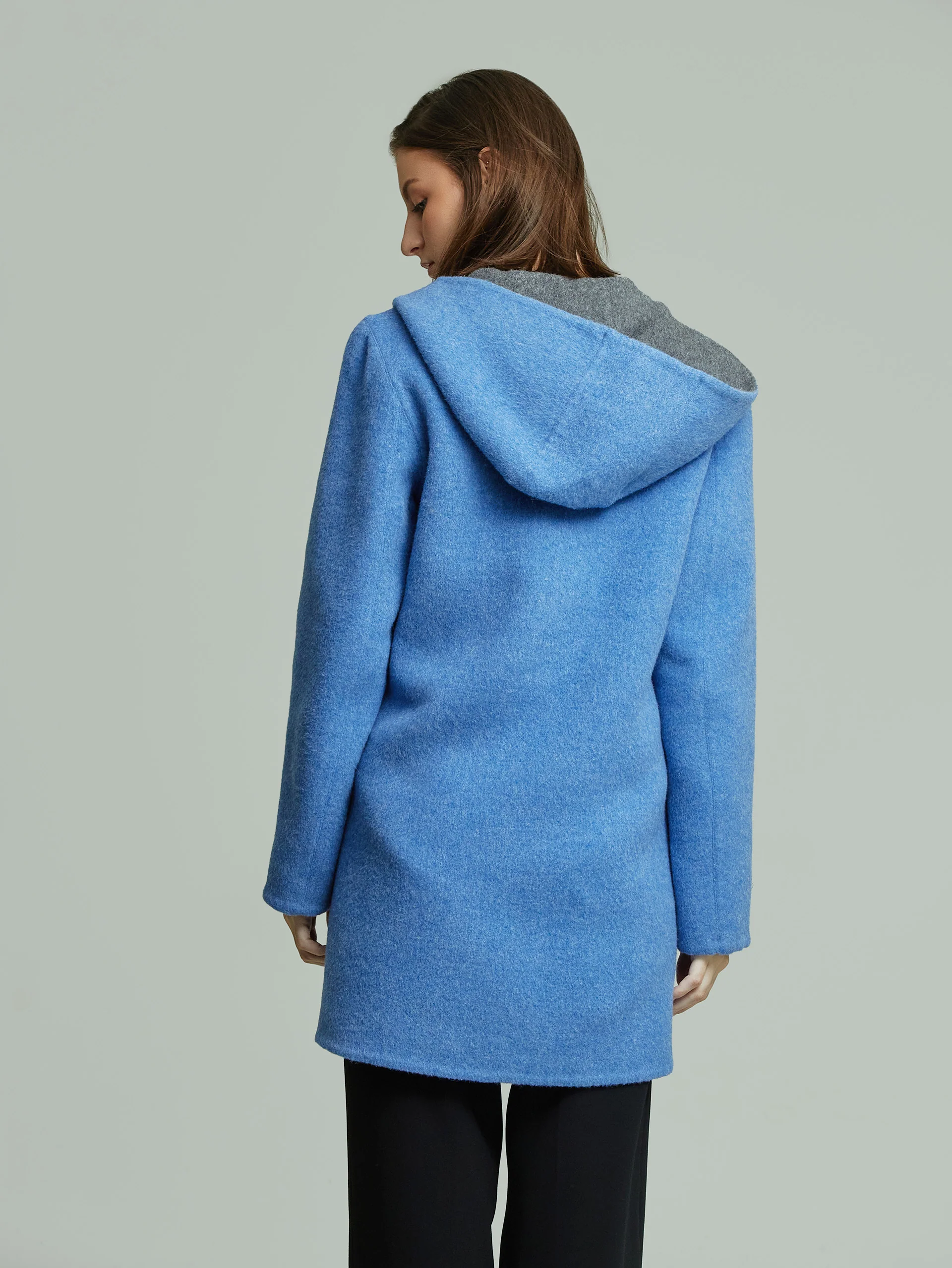 Alaia Coat Baby Alpaca Color Blue - Image 4