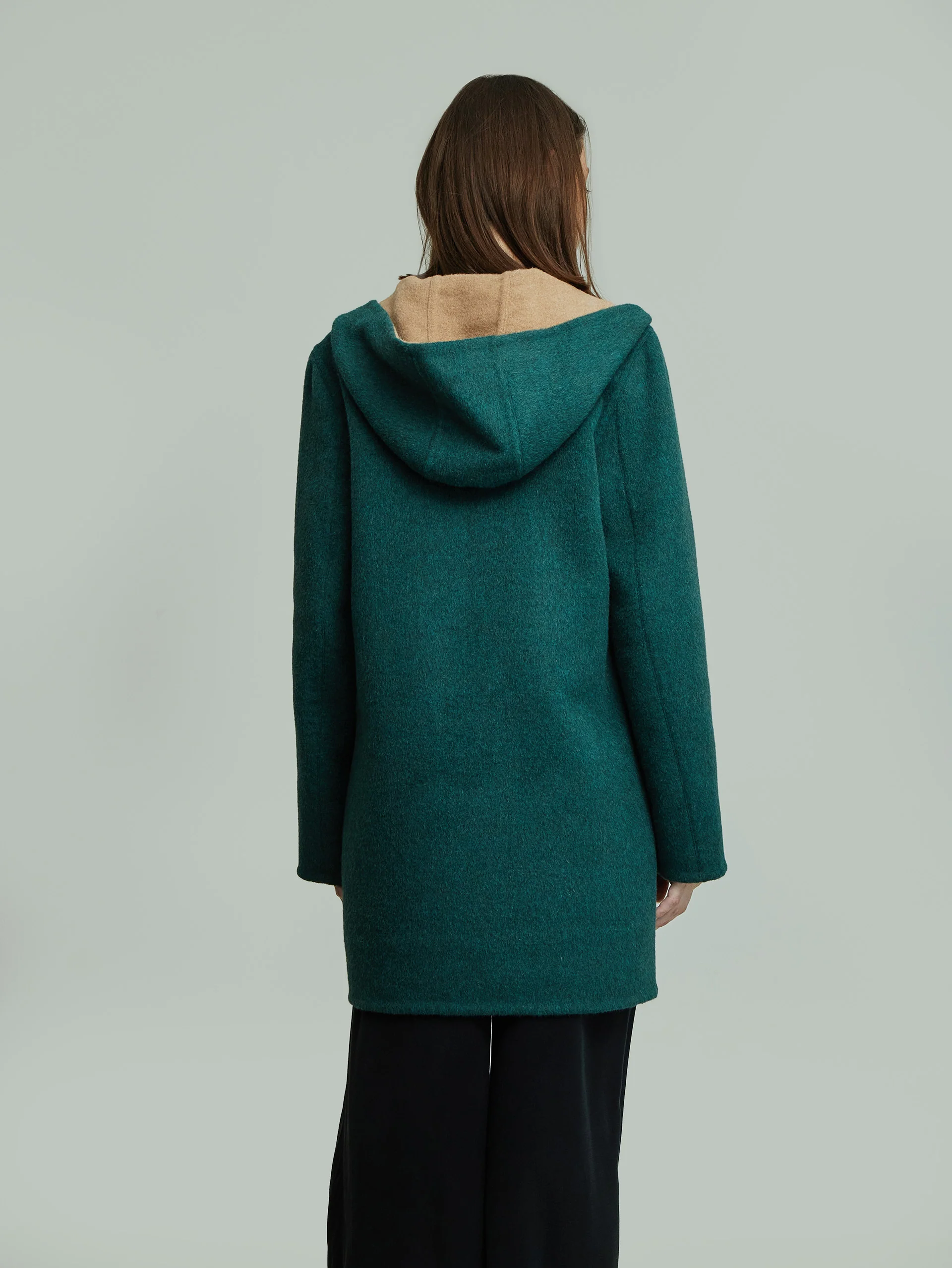 Alaia Coat Baby Alpaca Color Green - Image 4