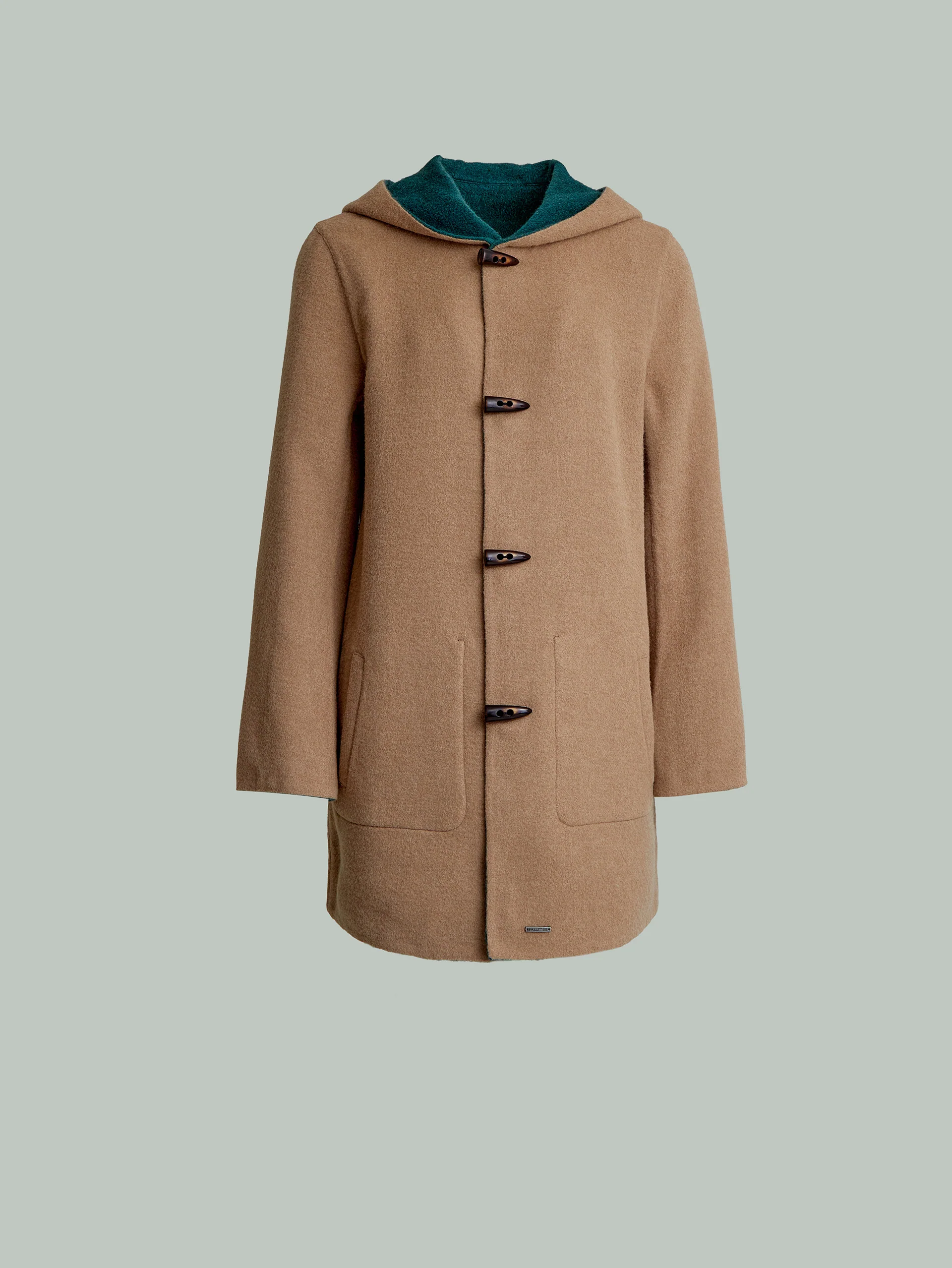 Alaia Coat Baby Alpaca Color Green - Image 6