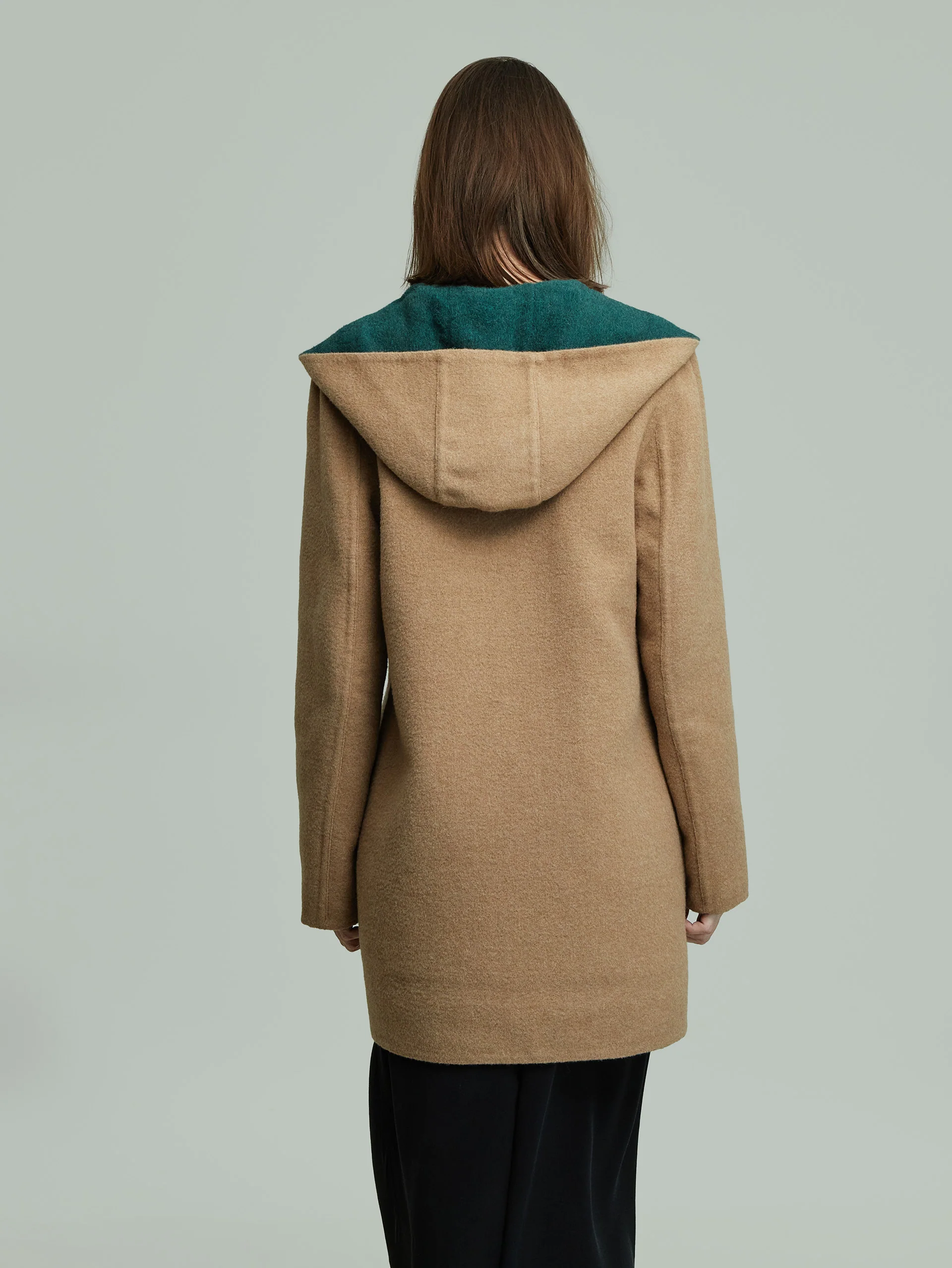 Alaia Coat Baby Alpaca Color Green - Image 8
