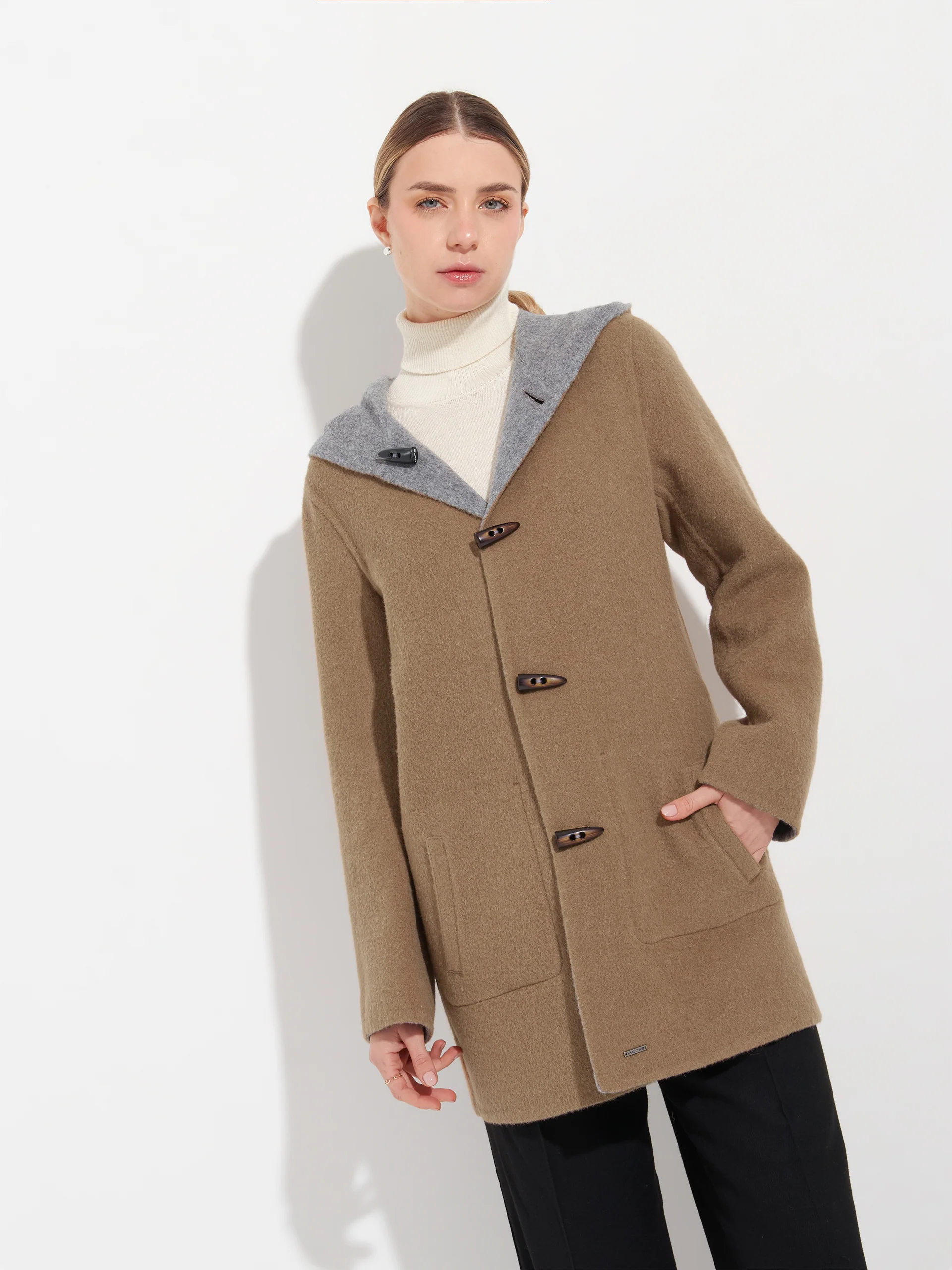 Alaia Coat Baby Alpaca Color Grey - Image 8