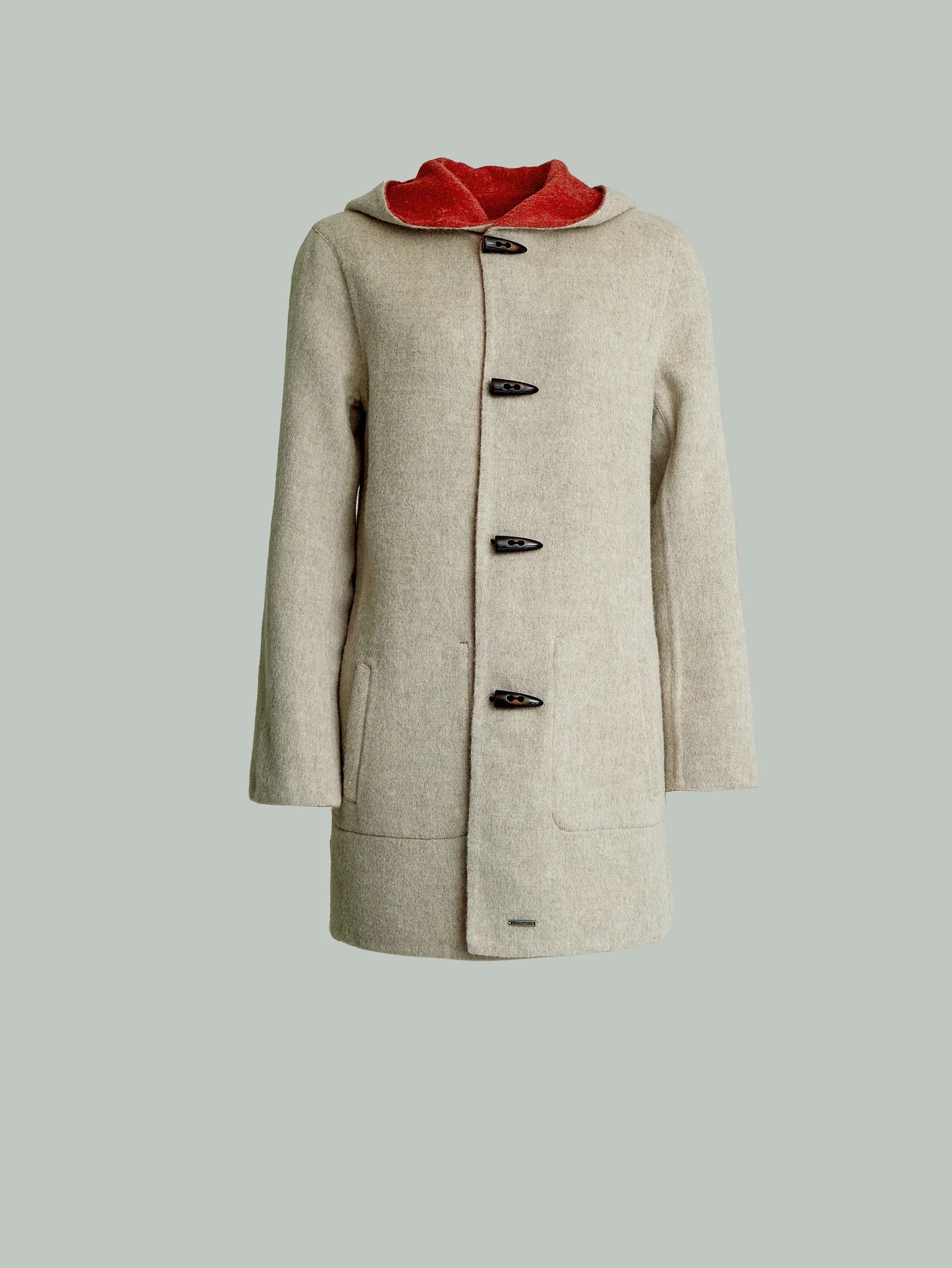 Alaia Coat Baby Alpaca Color Orange - Image 7