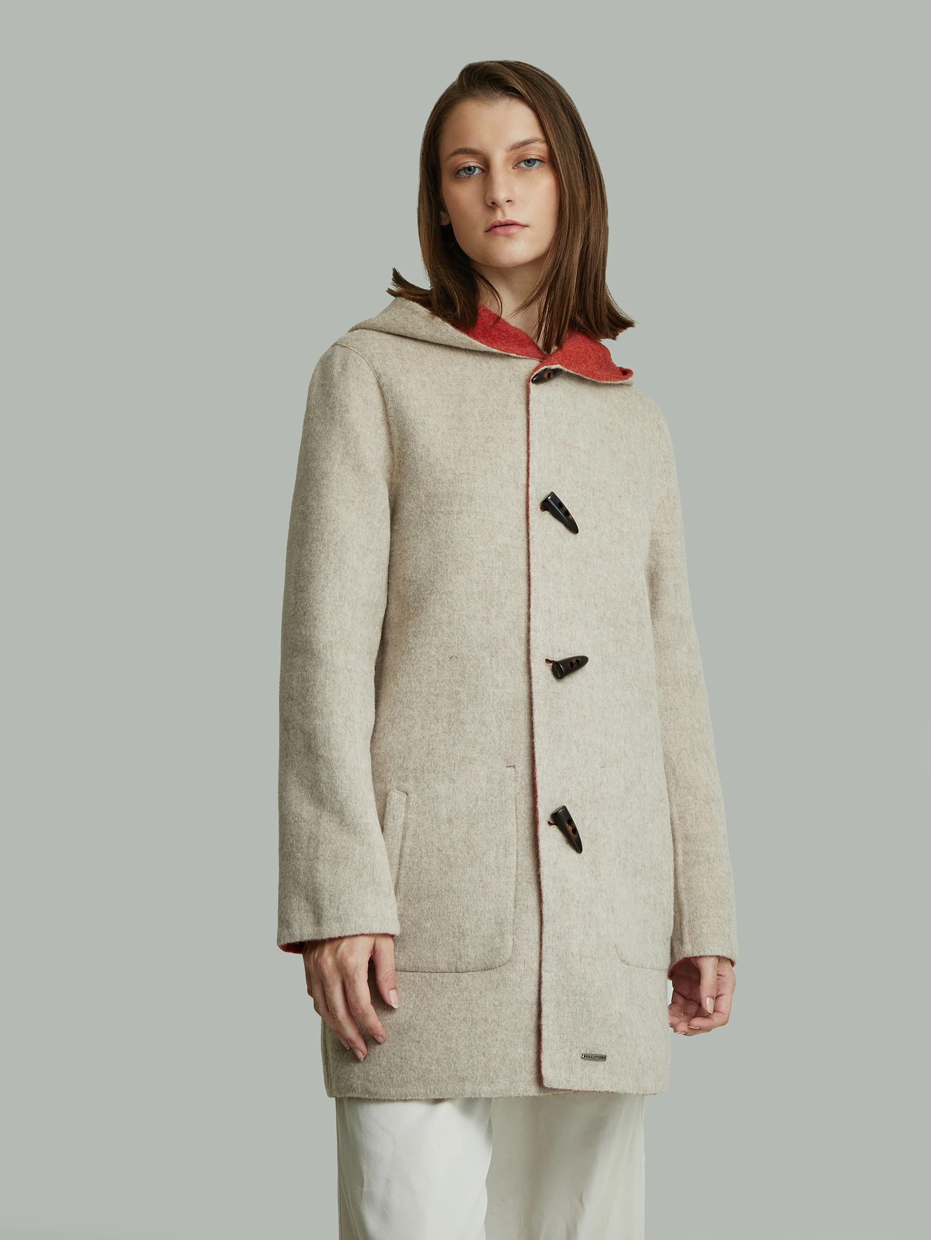 Alaia Coat Baby Alpaca Color Orange - Image 8