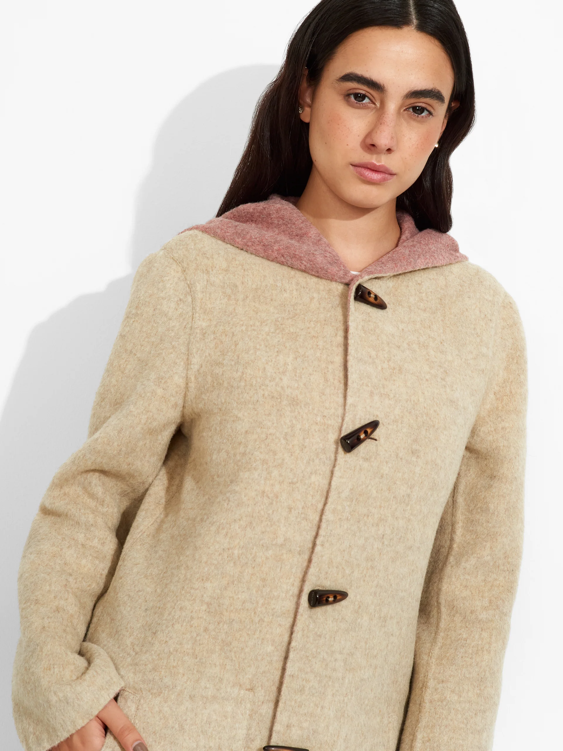 Alaia Coat Baby Alpaca Color Pink - Image 2
