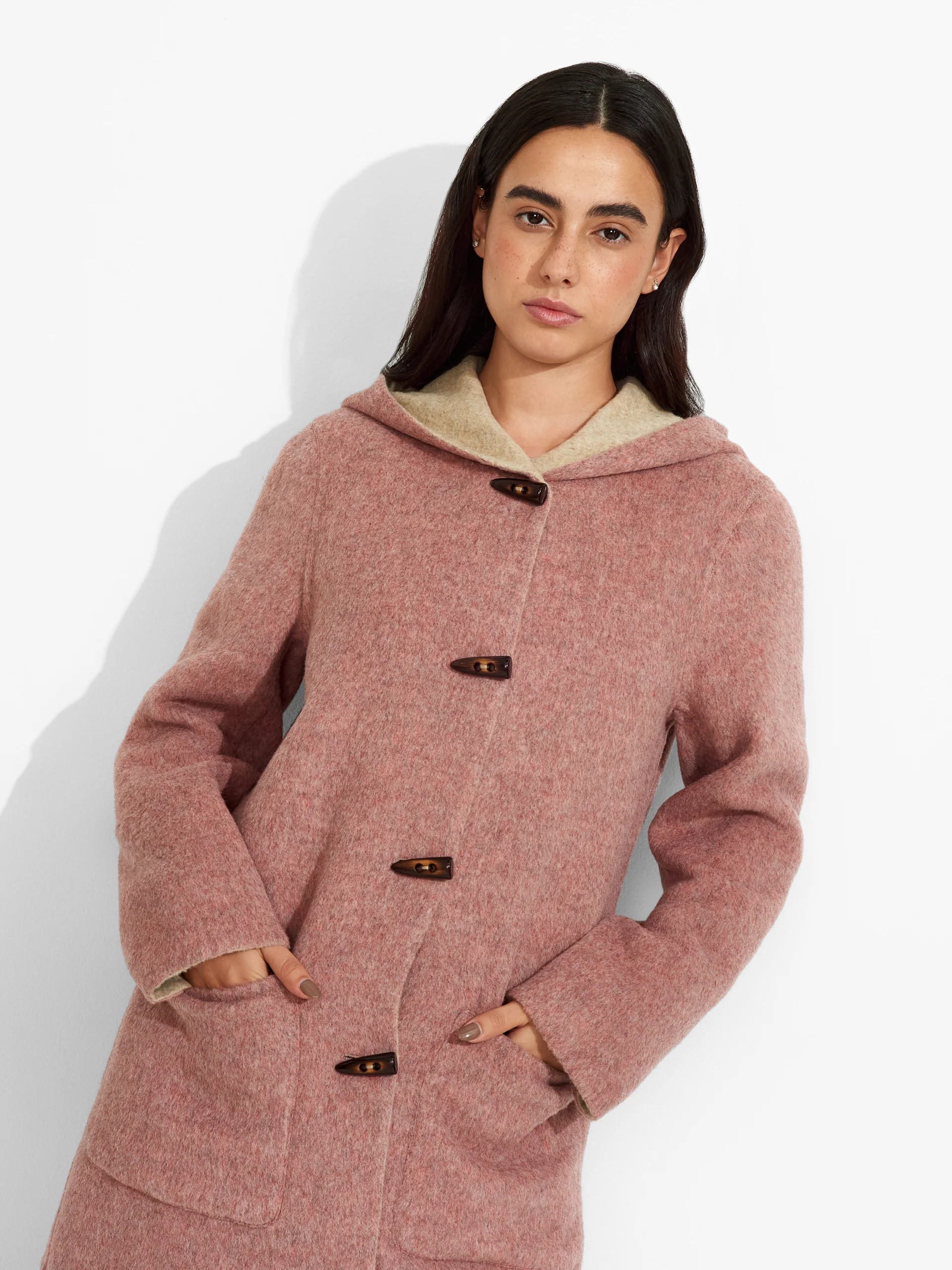 Alaia Coat Baby Alpaca Color Pink - Image 6