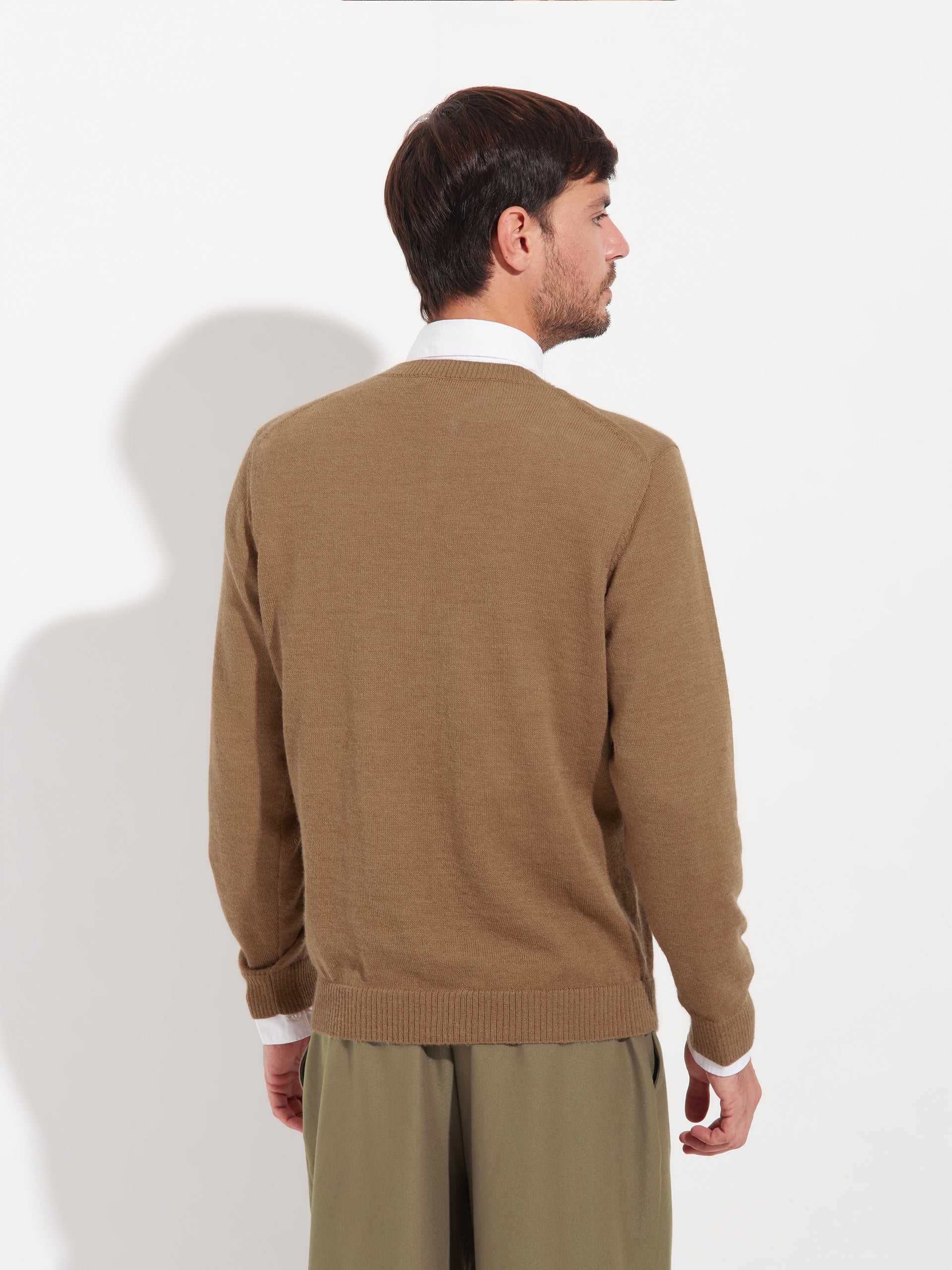 Alaska Sweater Baby Alpaca Color Beige - Image 3
