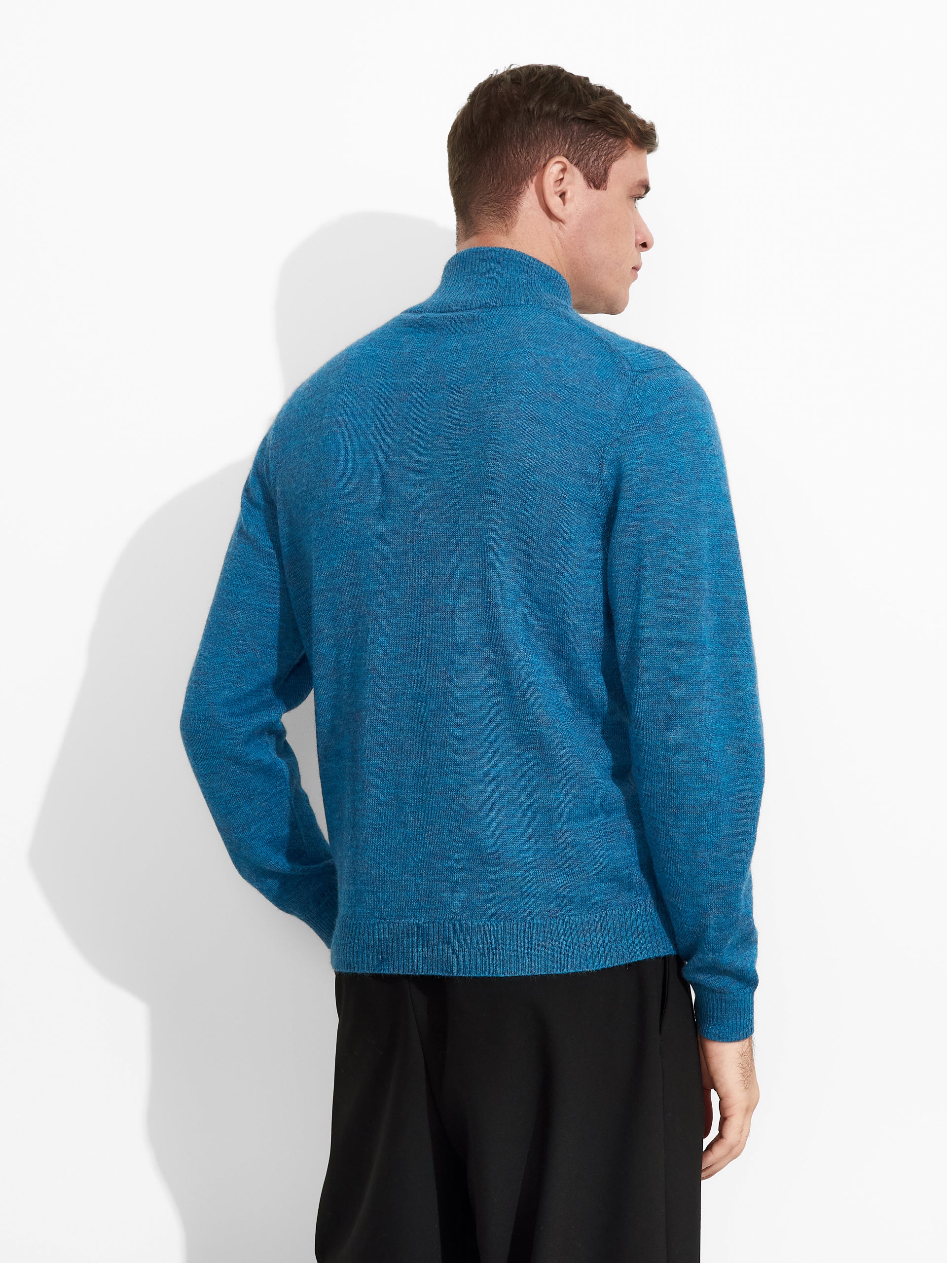 Albert Sweater Baby Alpaca Color Blue - Image 3