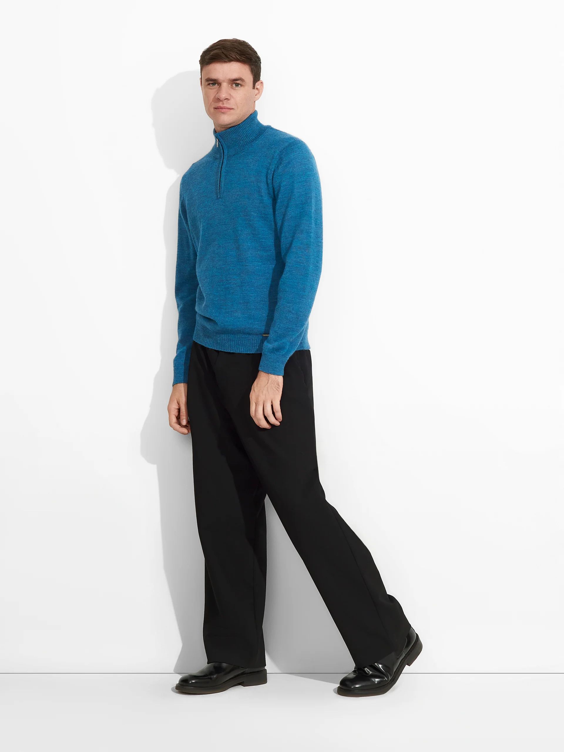 Albert Sweater Baby Alpaca Color Blue - Image 4