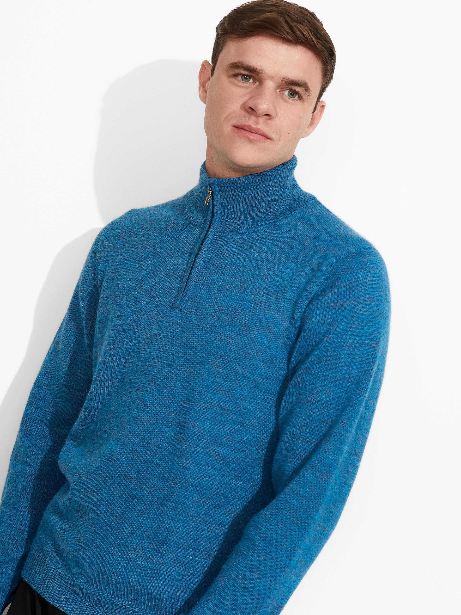Albert Sweater Baby Alpaca Color Blue - Image 5