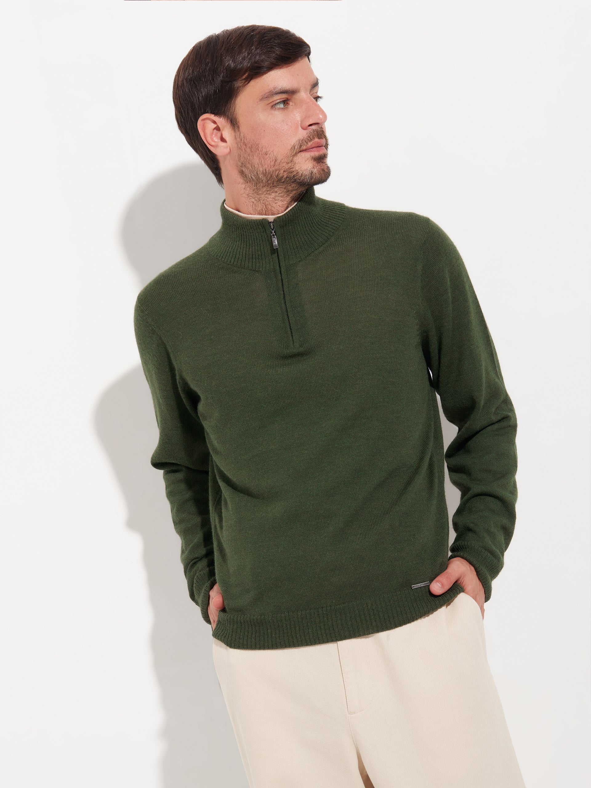 Albert Sweater Baby Alpaca Color Green - Image 2