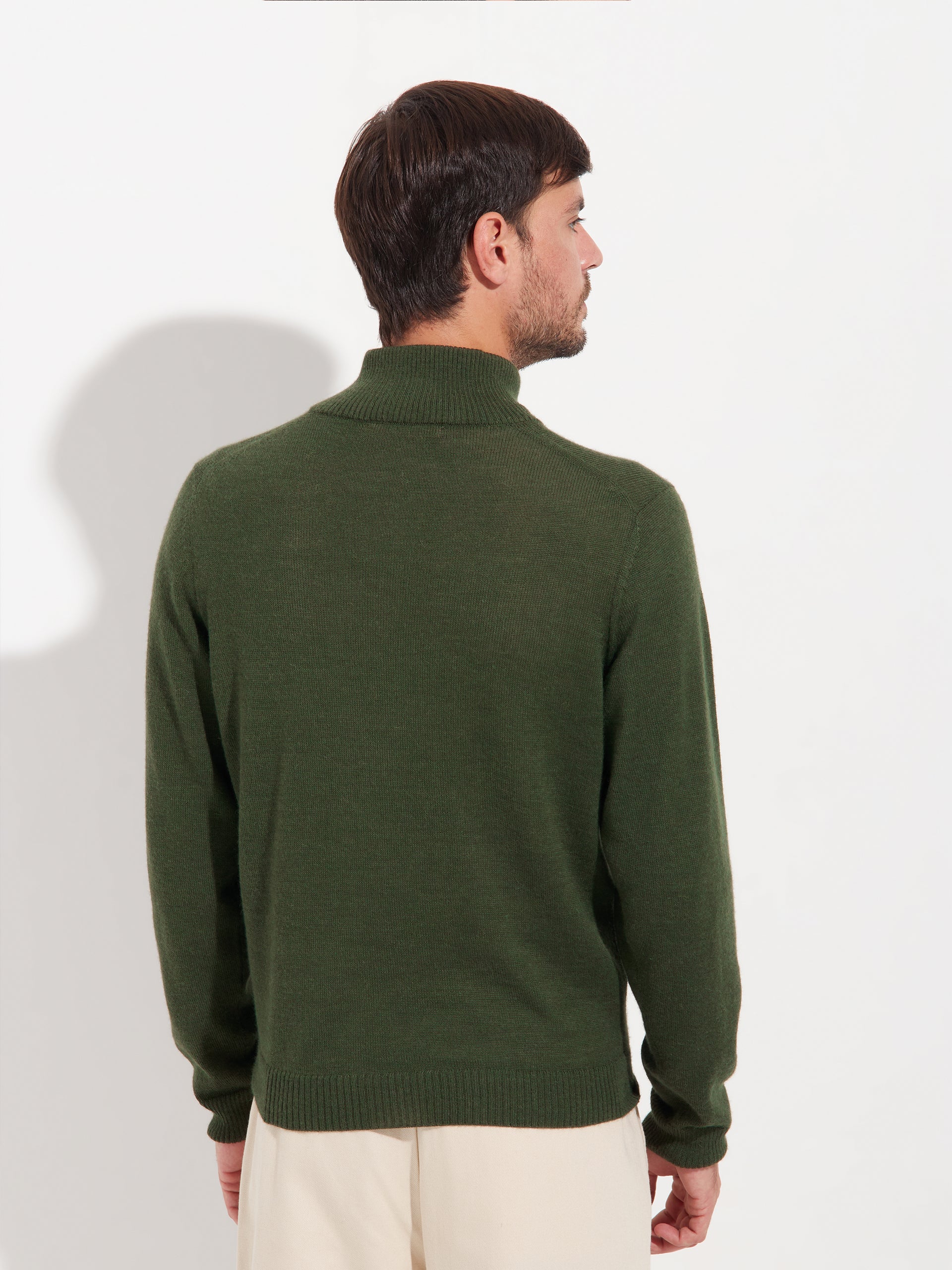 Albert Sweater Baby Alpaca Color Green - Image 3