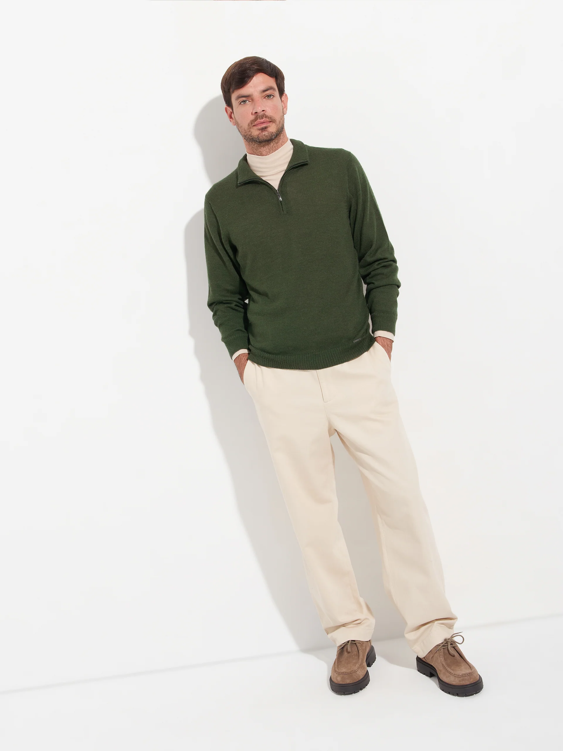 Albert Sweater Baby Alpaca Color Green - Image 4