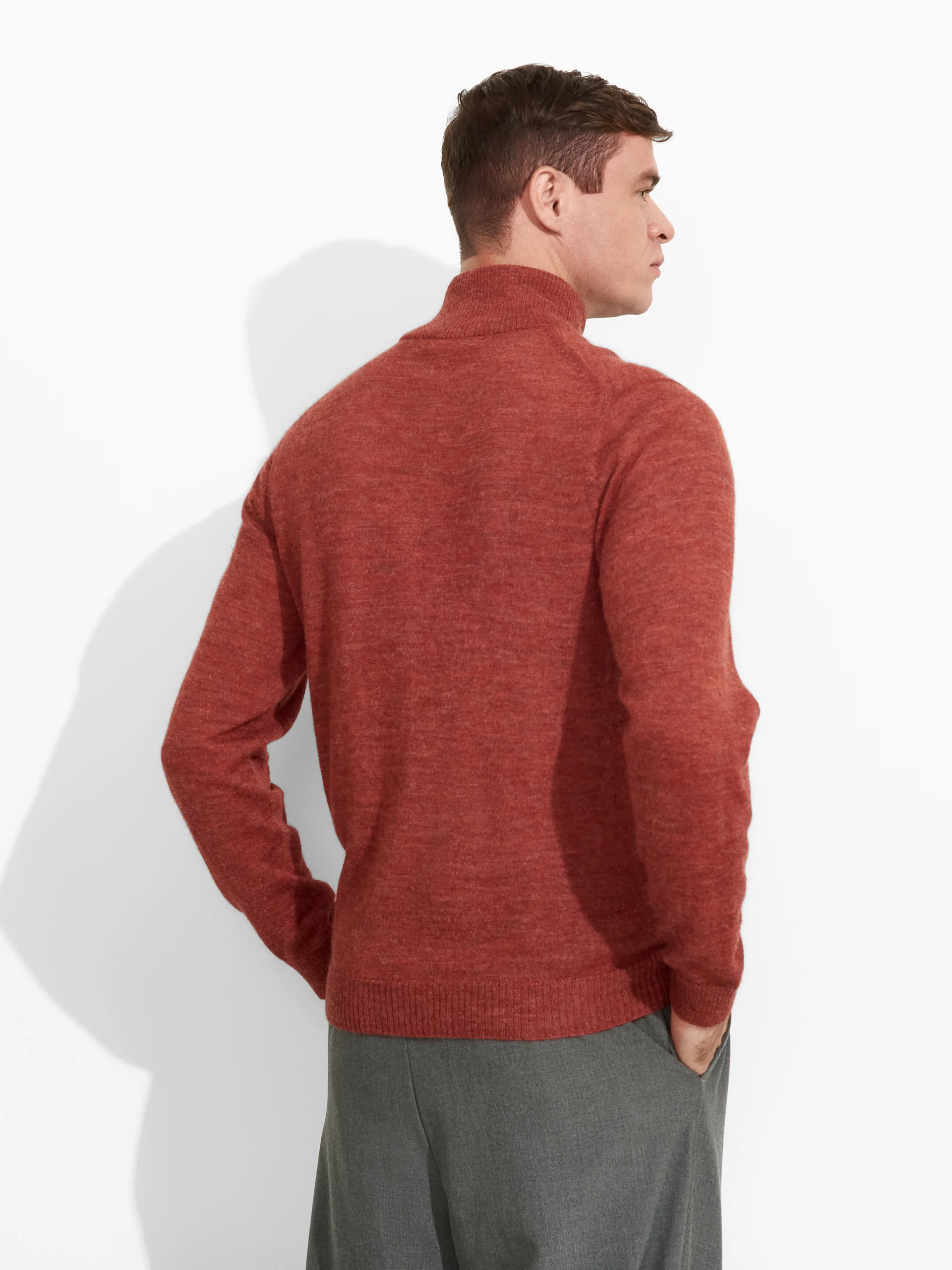 Albert Sweater Baby Alpaca Color Red - Image 3