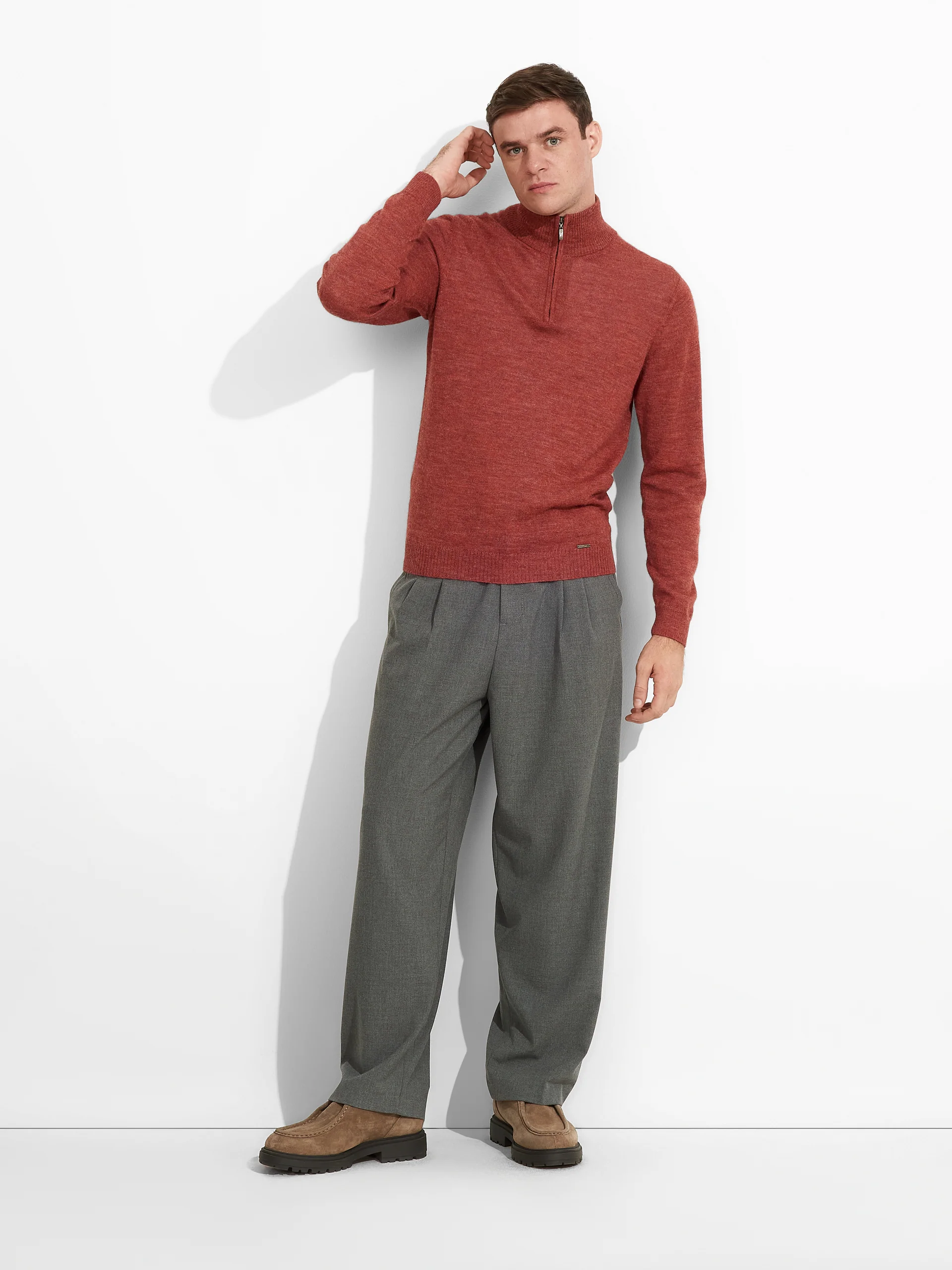 Albert Sweater Baby Alpaca Color Red - Image 4