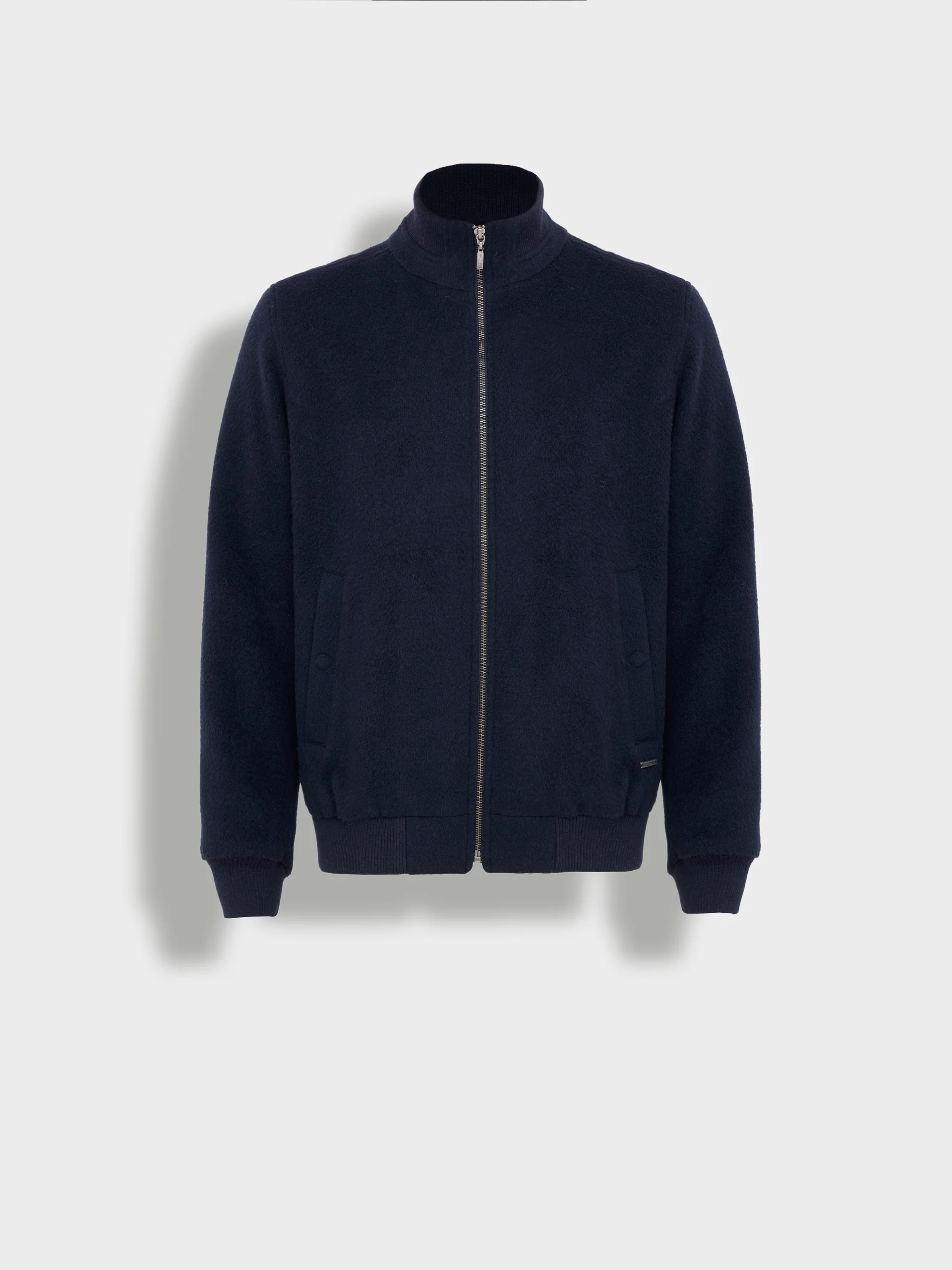 Alois Jacket Baby Alpaca Color Blue