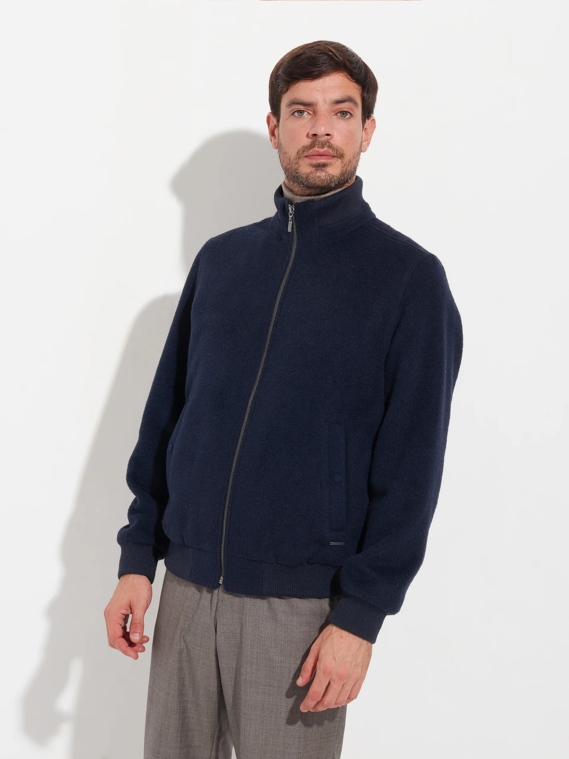 Alois Jacket Baby Alpaca Color Blue - Image 2