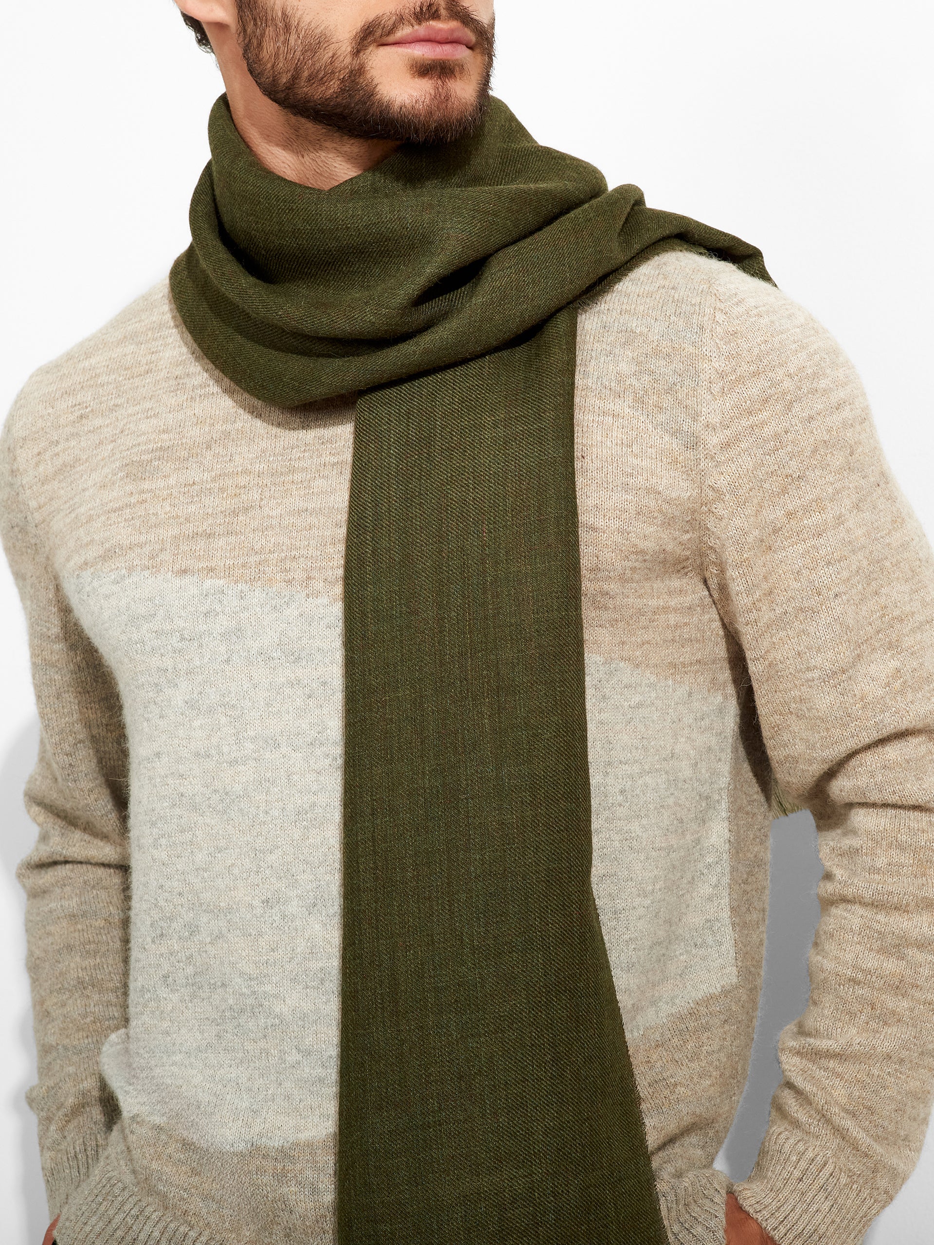 Amareto Shawl Baby Alpaca Color Green - Image 5
