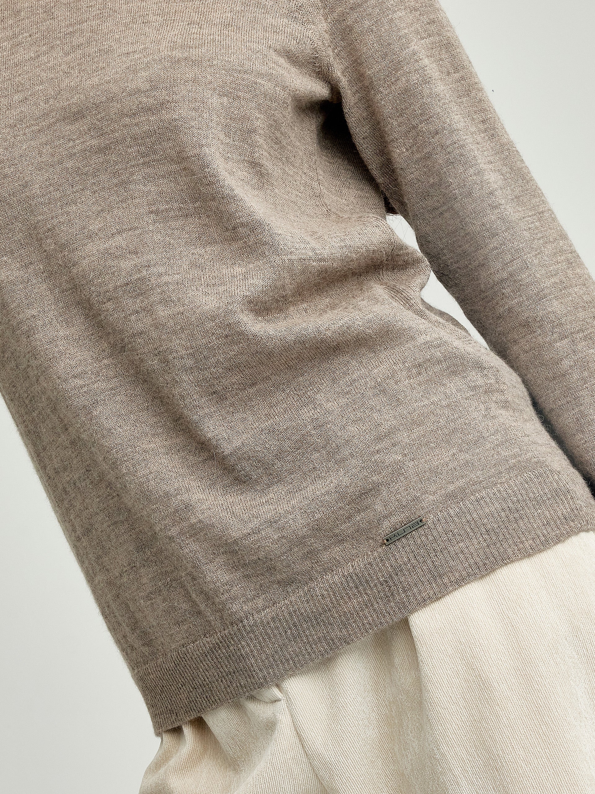 Anahi Sweater Baby Alpaca Color Beige - Image 5