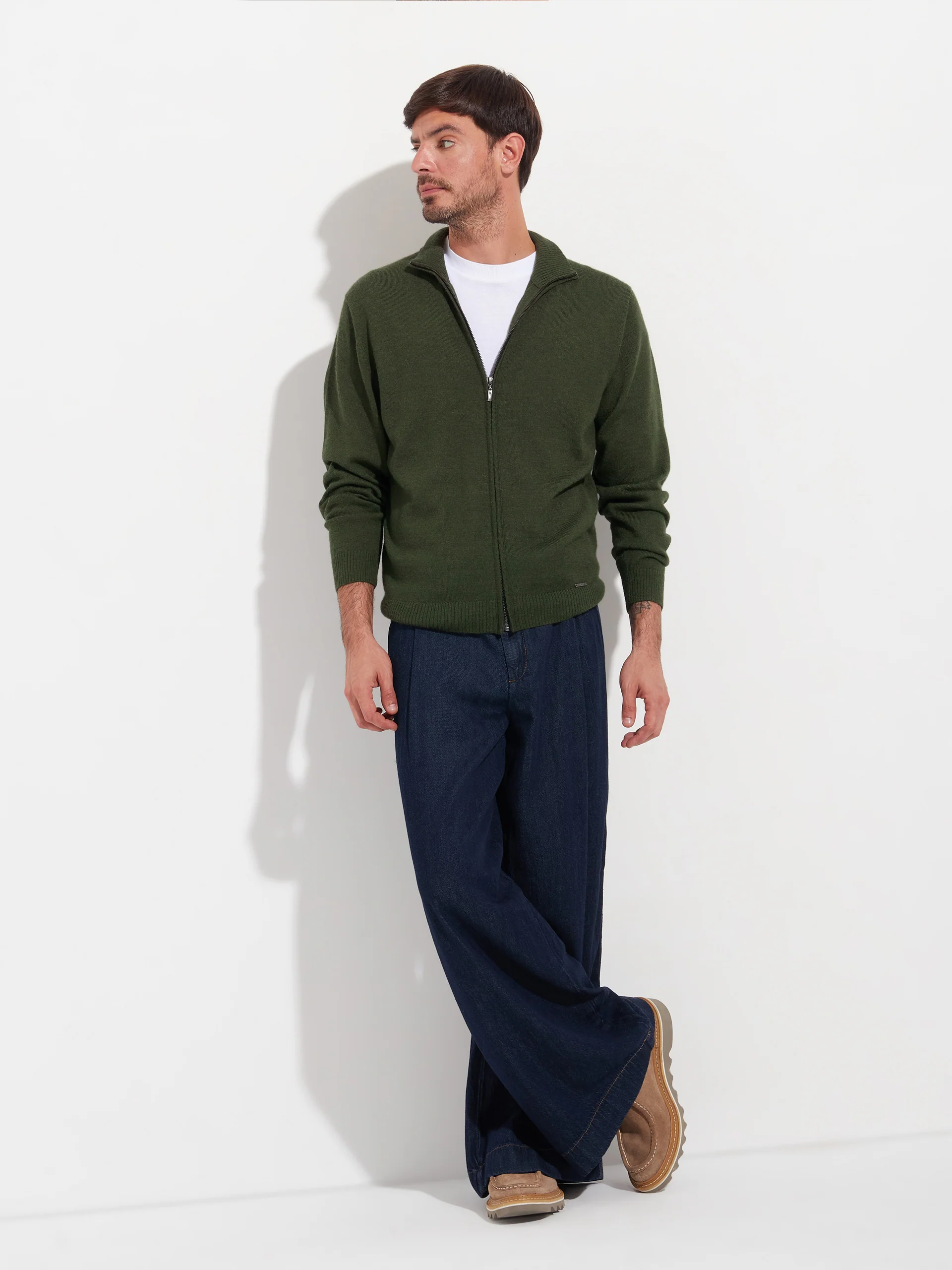 Andreas Cardigan Baby Alpaca Color Green - Image 4