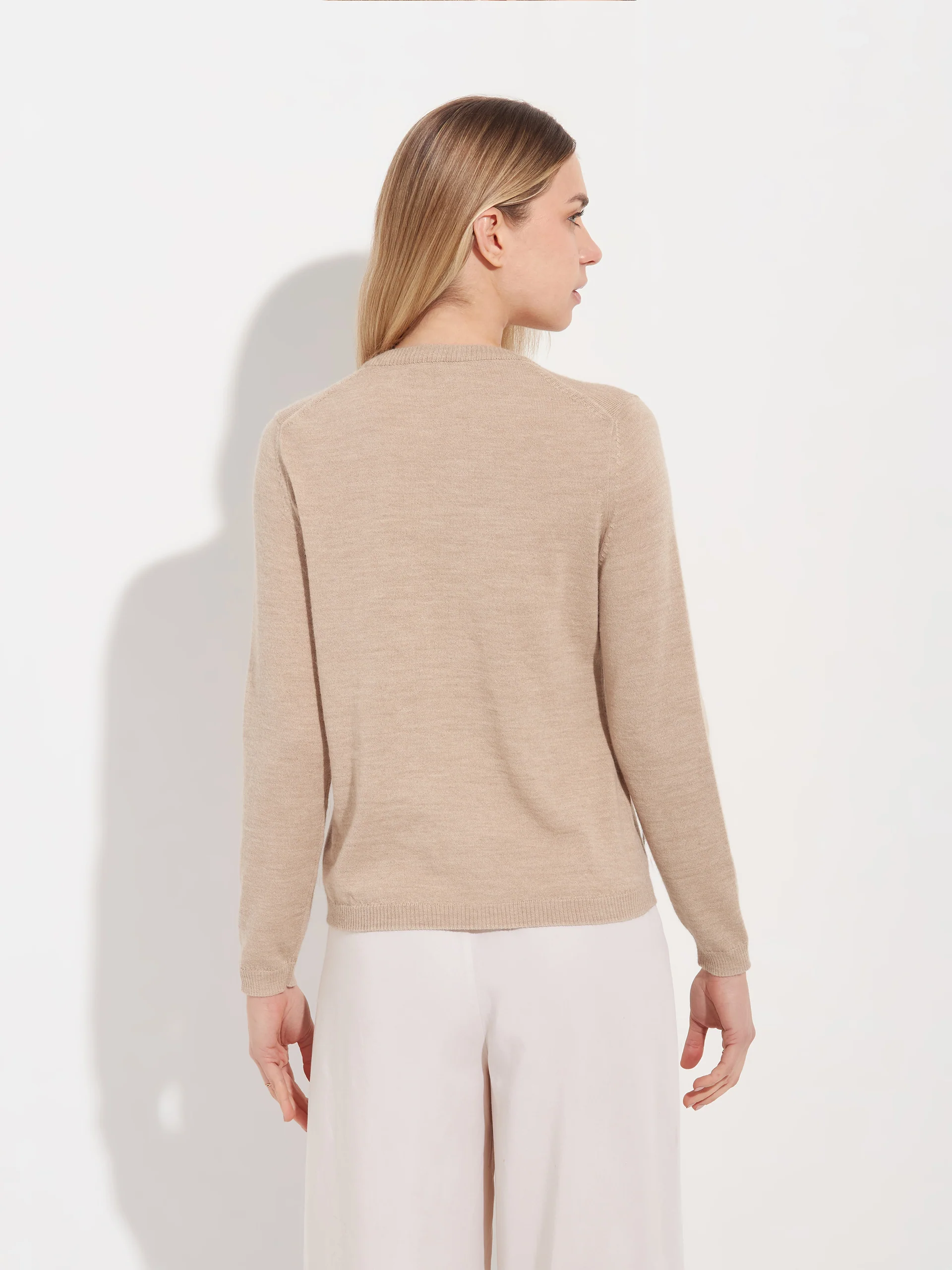 Anya Sweater Baby Alpaca Color Beige - Image 3