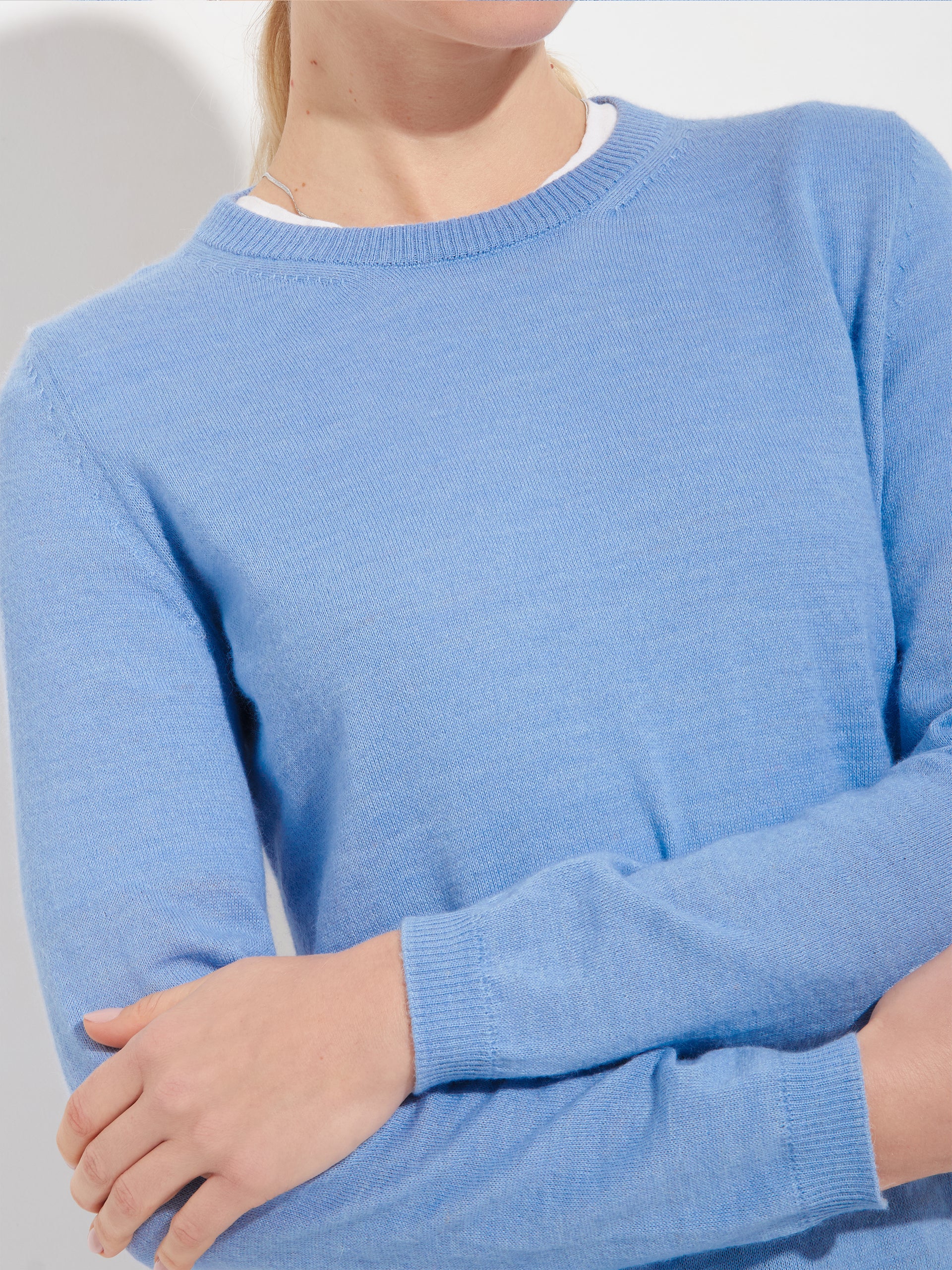 Anya Sweater Baby Alpaca Color Light Blue - Image 5