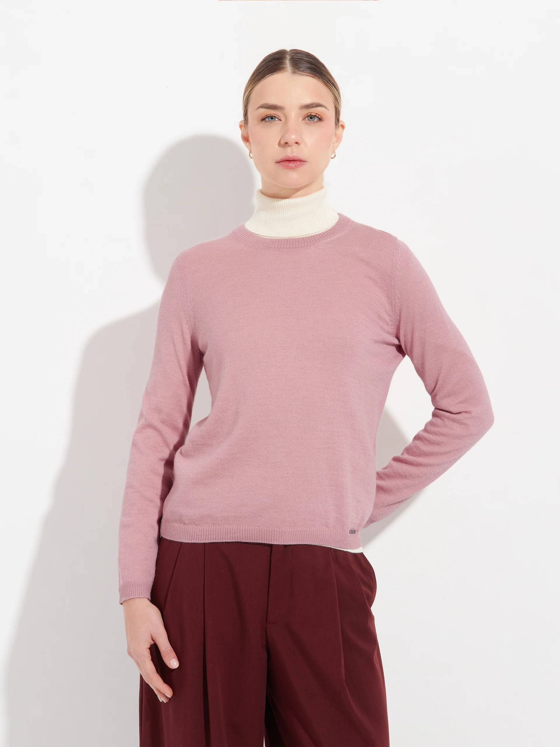 Anya Sweater Baby Alpaca Color Pink - Image 2