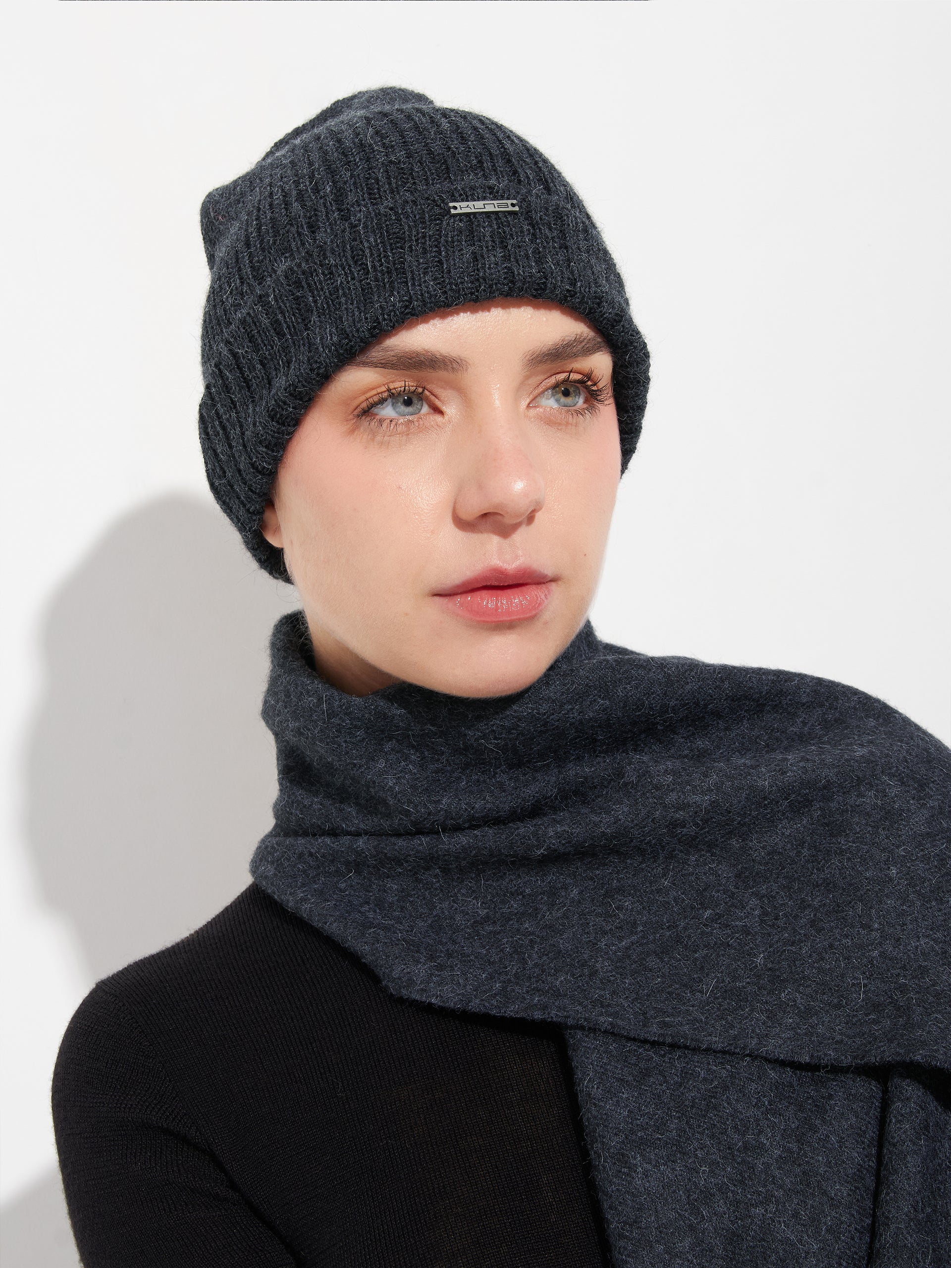 Apostrofe Hat Baby Alpaca Color Grey