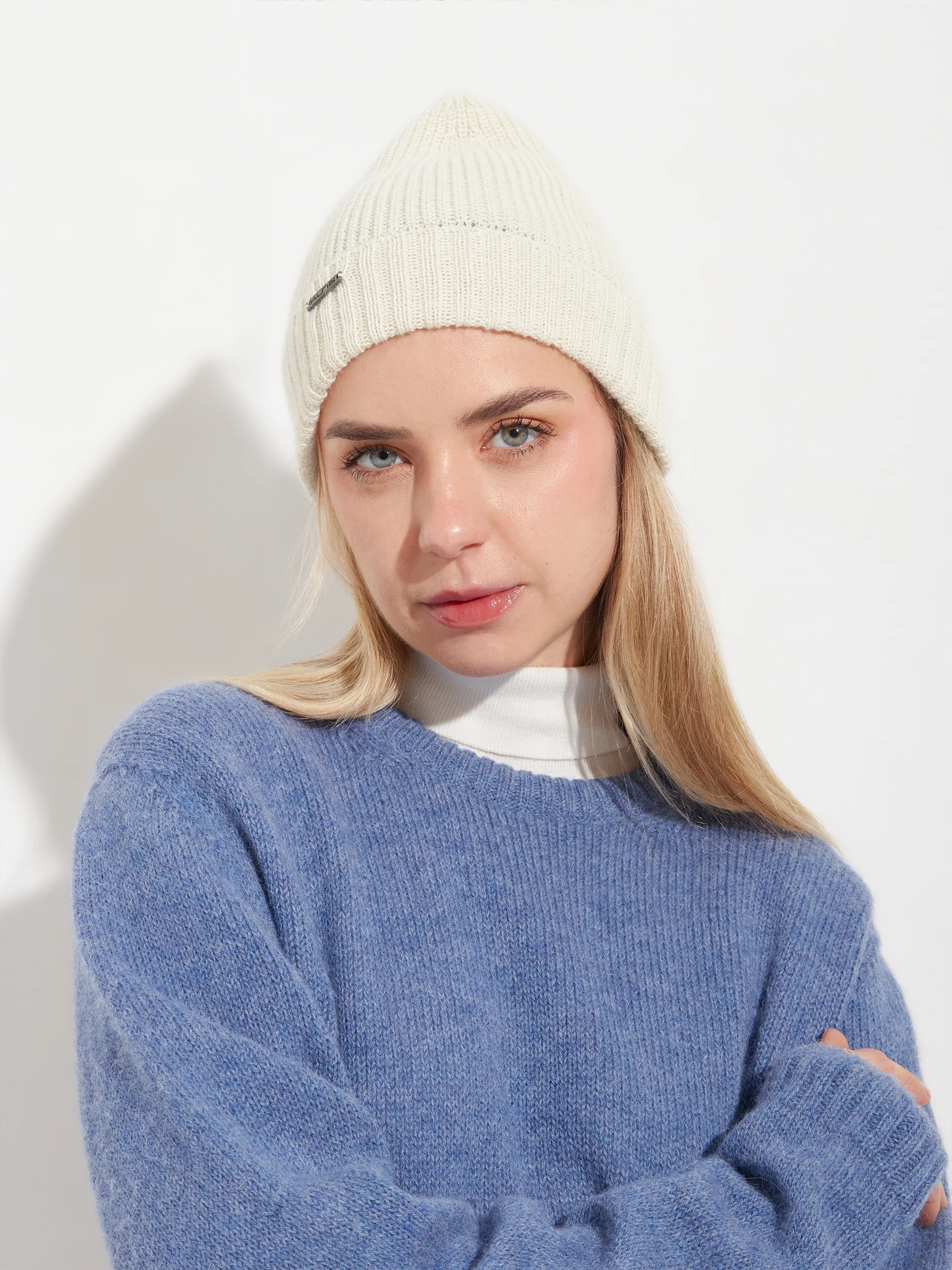 Apostrofe Hat Baby Alpaca Color White