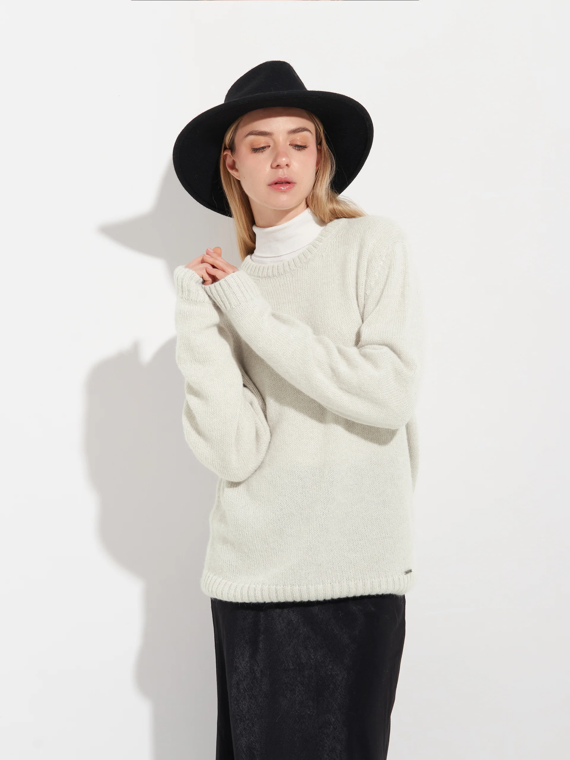 Arequipa Sweater Baby Alpaca Color Beige - Image 3
